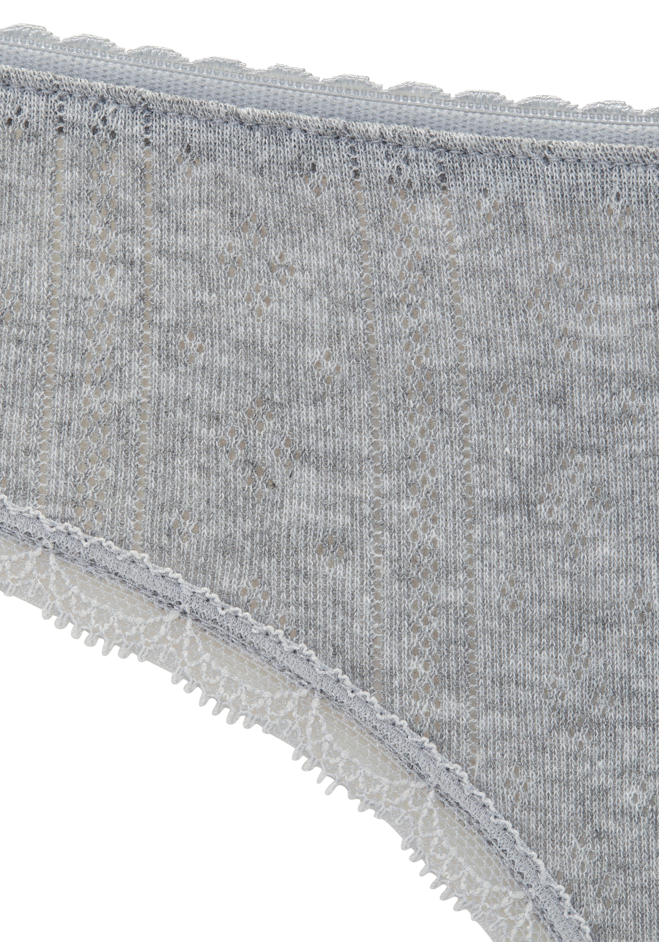 Vivance Slip brésilien , aus weichem Pointelle-Strick mit Spitze