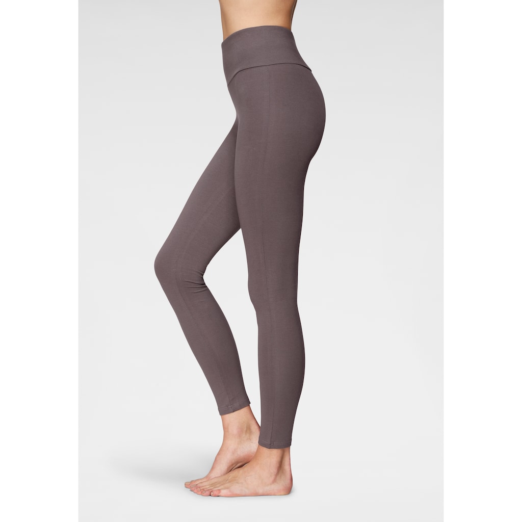 LASCANA Leggings, mit breitem Bündchen