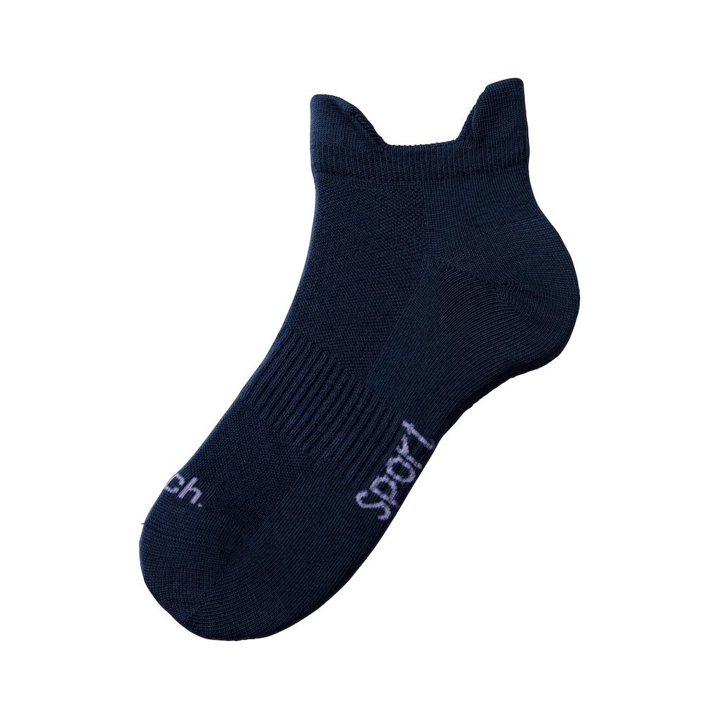 Bench. Sneakersocken, (Packung, 6 Paar), mit feiner Mesh Konstruktion und Mittelfussgummi