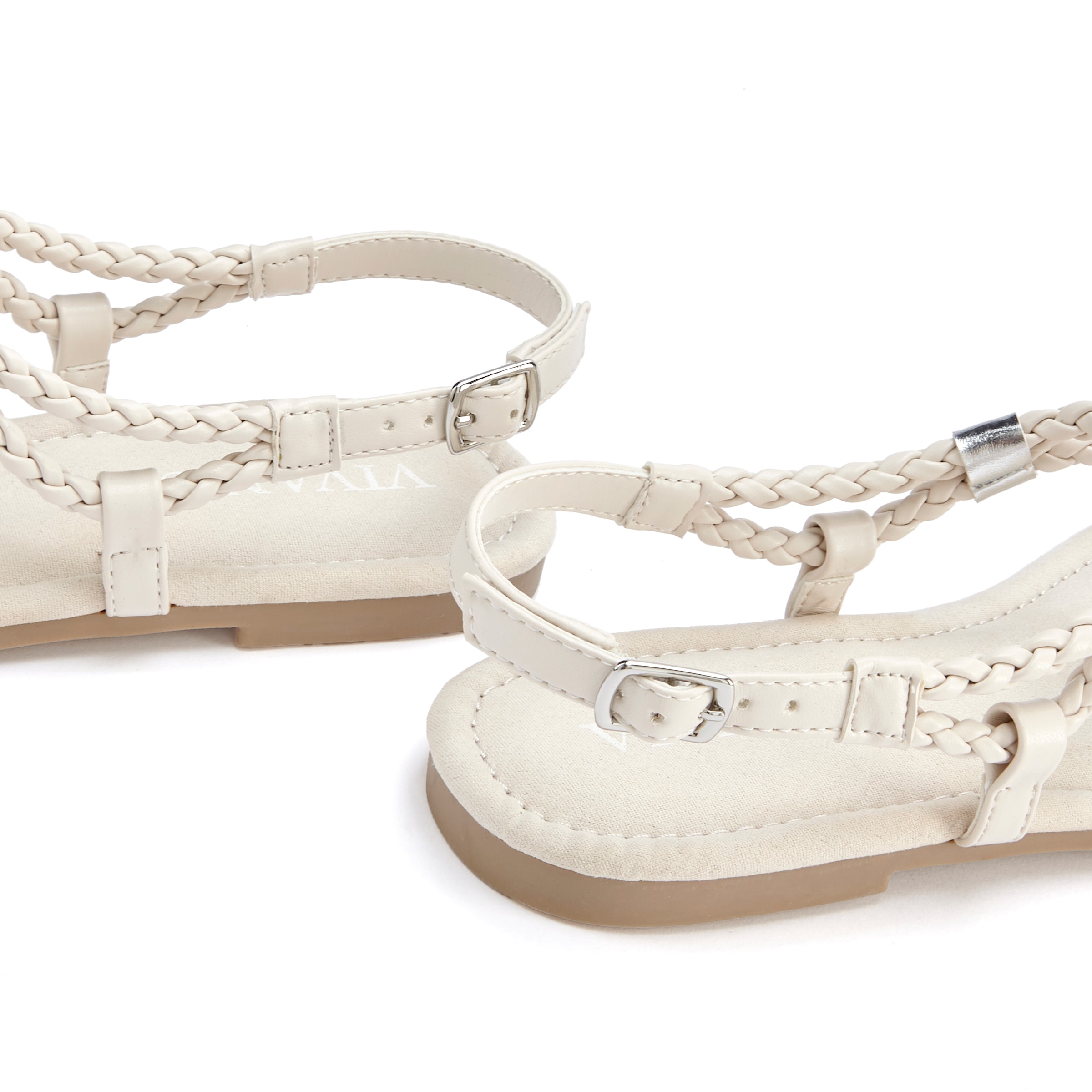 Vivance Sandale »Sommerschuh«, Zehentrenner, Sommerschuh, Sandalette mit raffinierten Riemchen