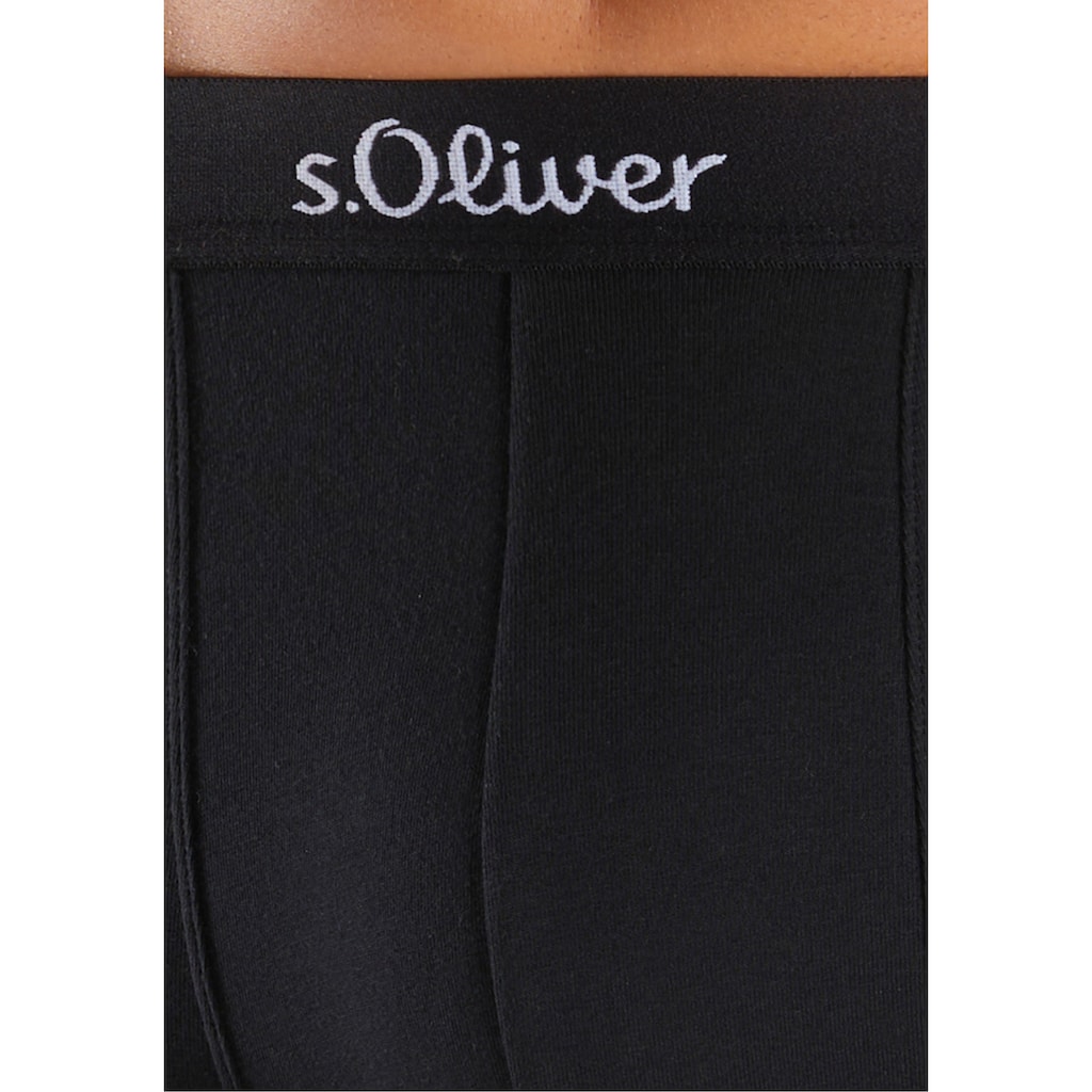s.Oliver Boxer »Boxershorts für Herren«, (Packung, 3 St.), mit längerem Bein