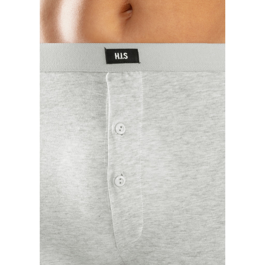 H.I.S Lange Unterhose, (Packung, 2 St.), mit Bündchen am Bein