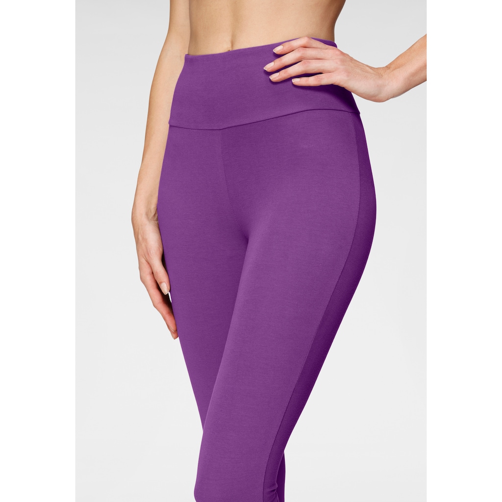 LASCANA Leggings, mit breitem Bündchen