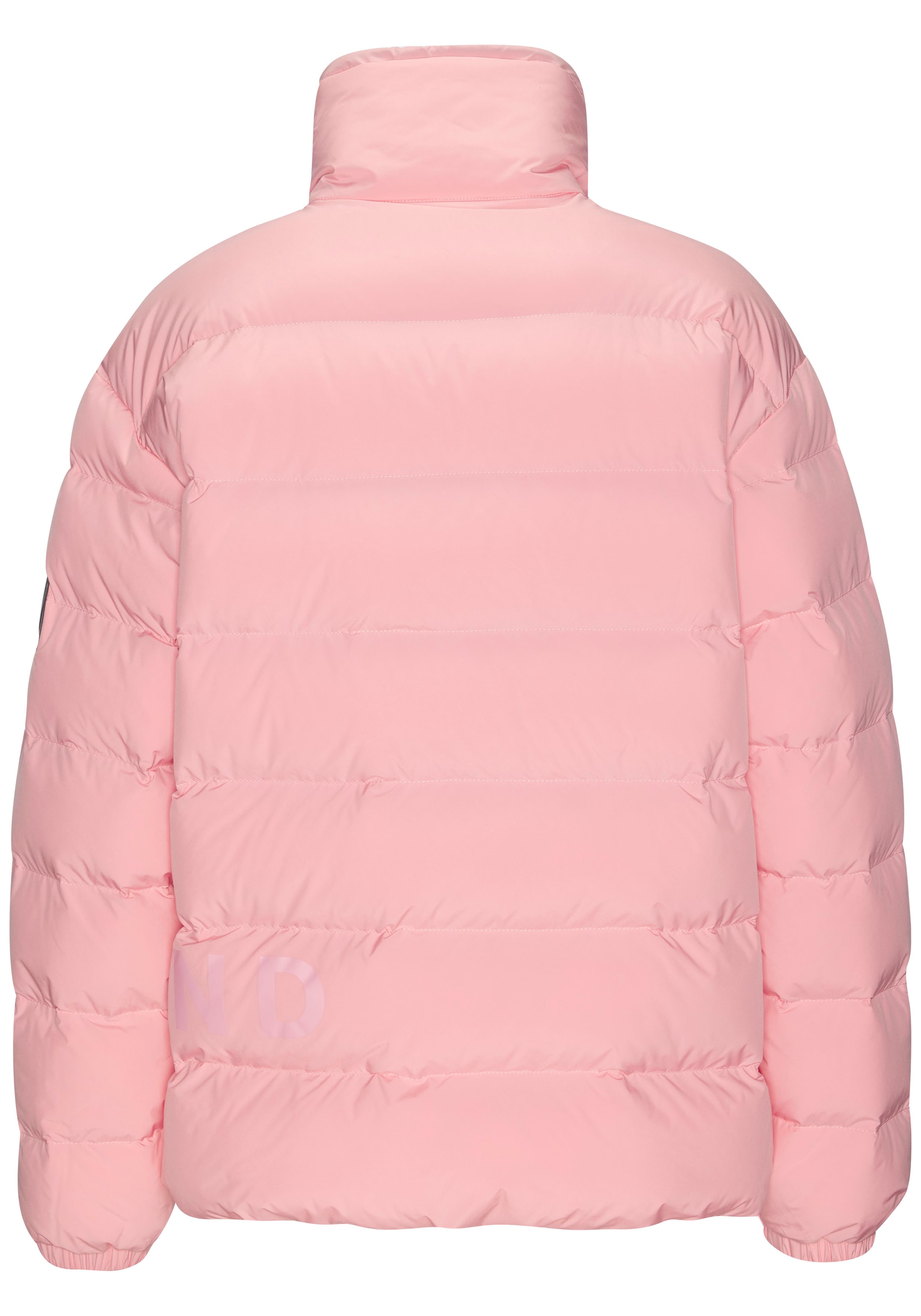 Elbsand Steppjacke mit grossem seitlichen Logo-Print