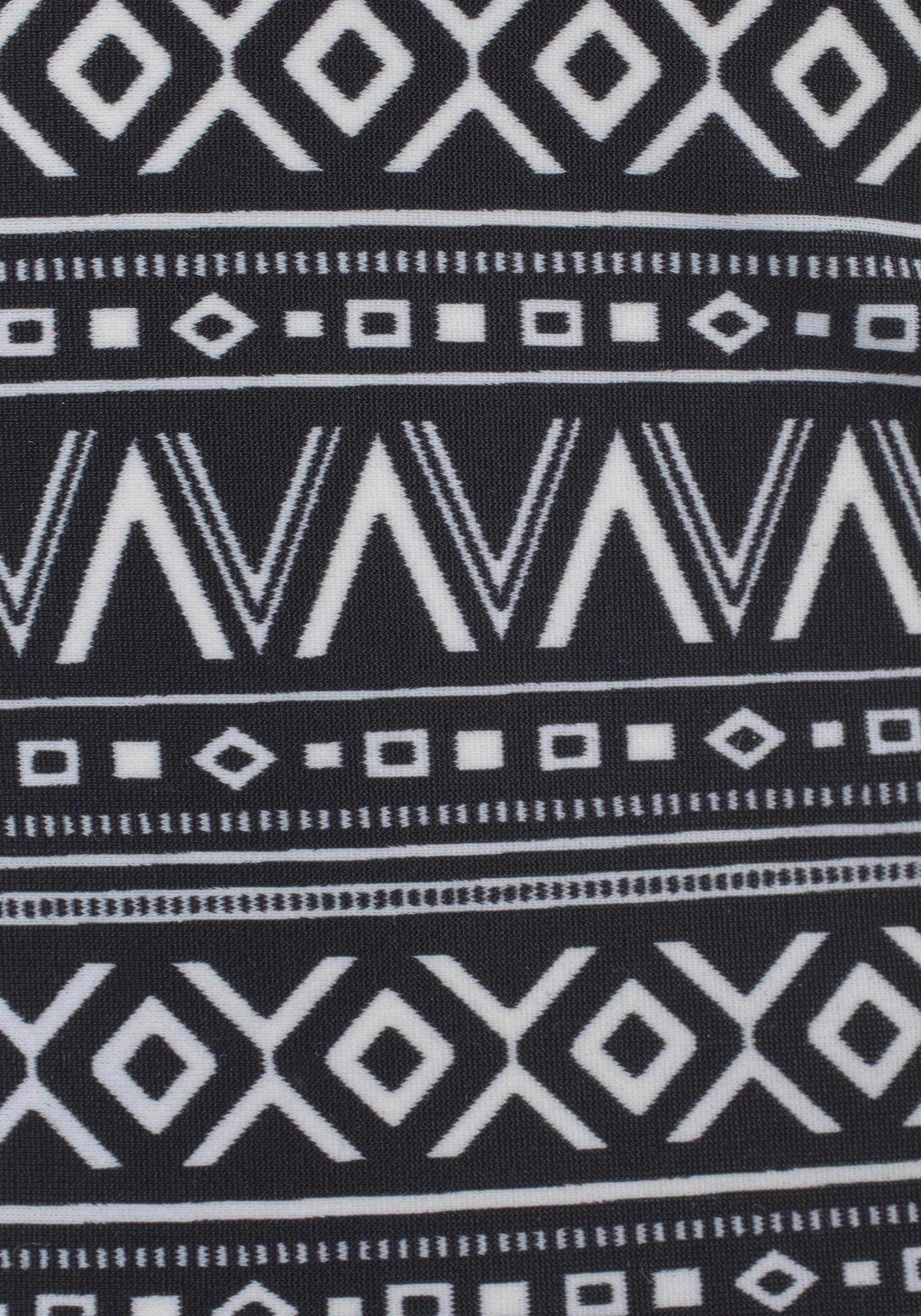 Buffalo Tankini , mit Ethnodruck und Kontrastdetails