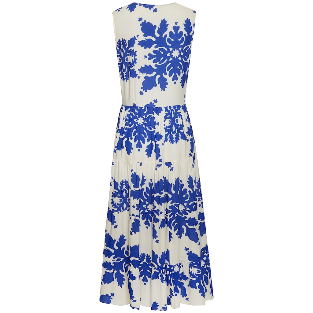 Vivance Maxikleid, mit Volants, Sommerkleid