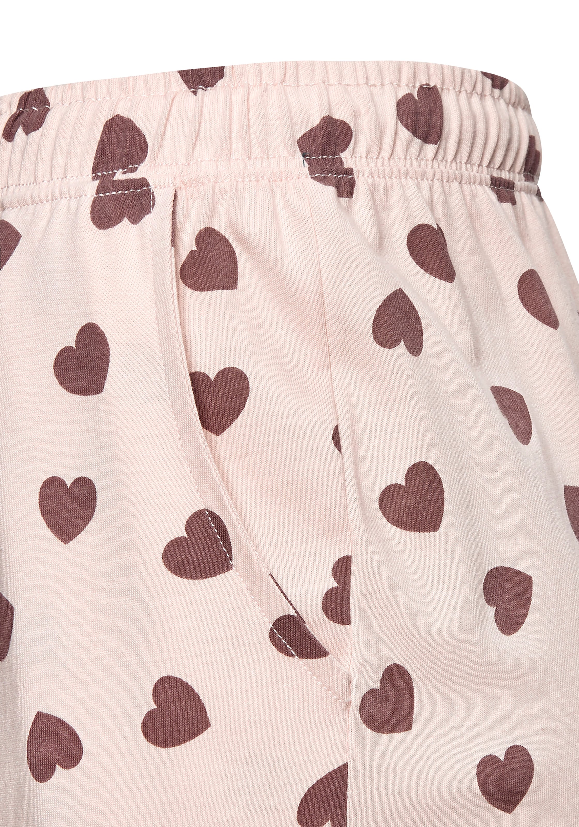 Vivance Dreams Pyjama Spar-Set, 2 Stück, 4 tlg. mit süssem Herzmuster