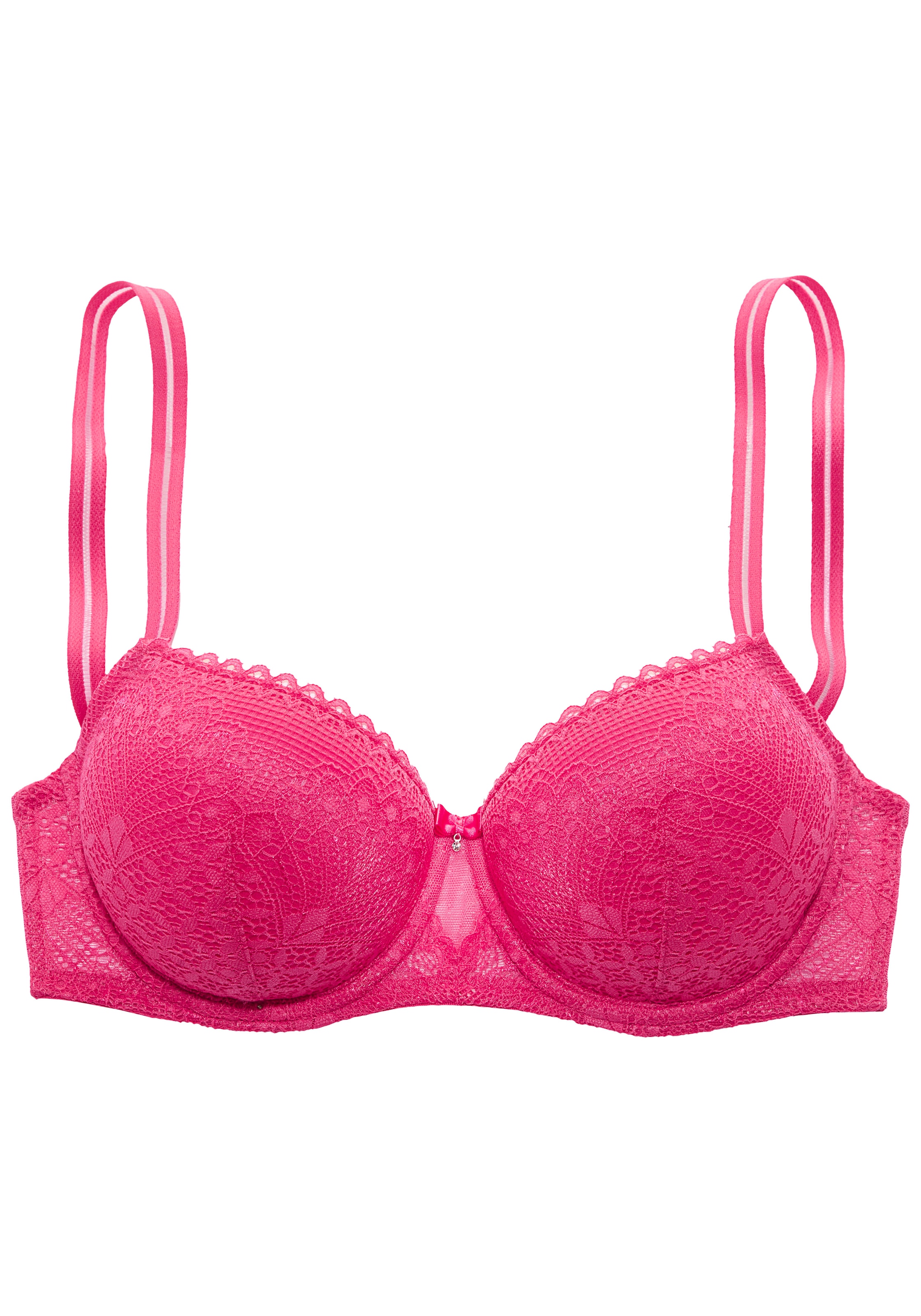 s.Oliver Soutiens-gorge moulés »Denise« im Balconette-Schnitt aus Spitze und fancy Mesh, sexy Dessous