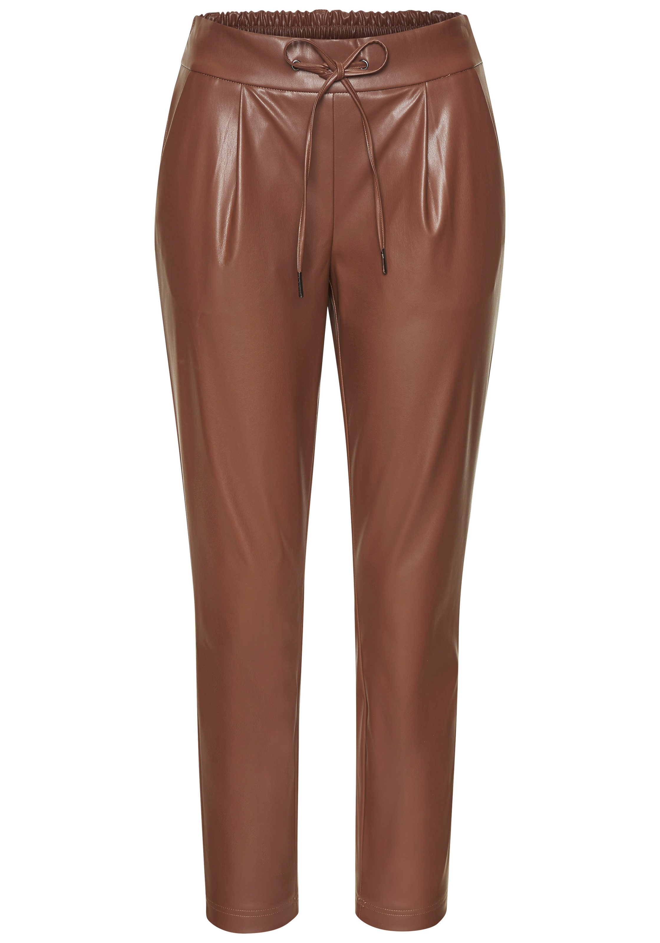 LASCANA Schlupfhose aus Lederimitat, bequeme Stoffhose, elegant-chic