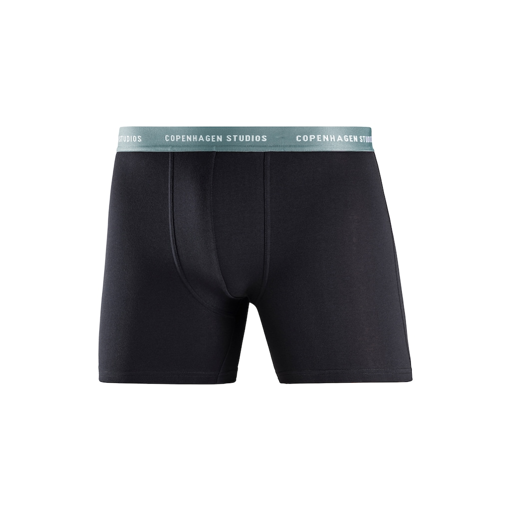 Copenhagen Studios Boxer »Boxershorts für Herren«, (3 St.), mit längerem Bein und Logobund