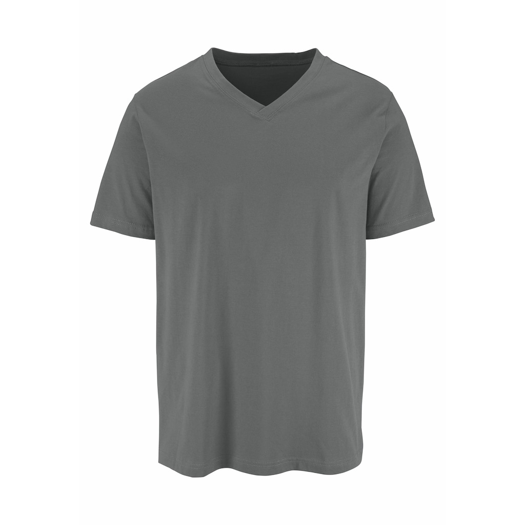 H.I.S T-Shirt, (Packung, 3 tlg.), mit V-Ausschnitt aus Baumwolle, Unterhemd, T-Shirt