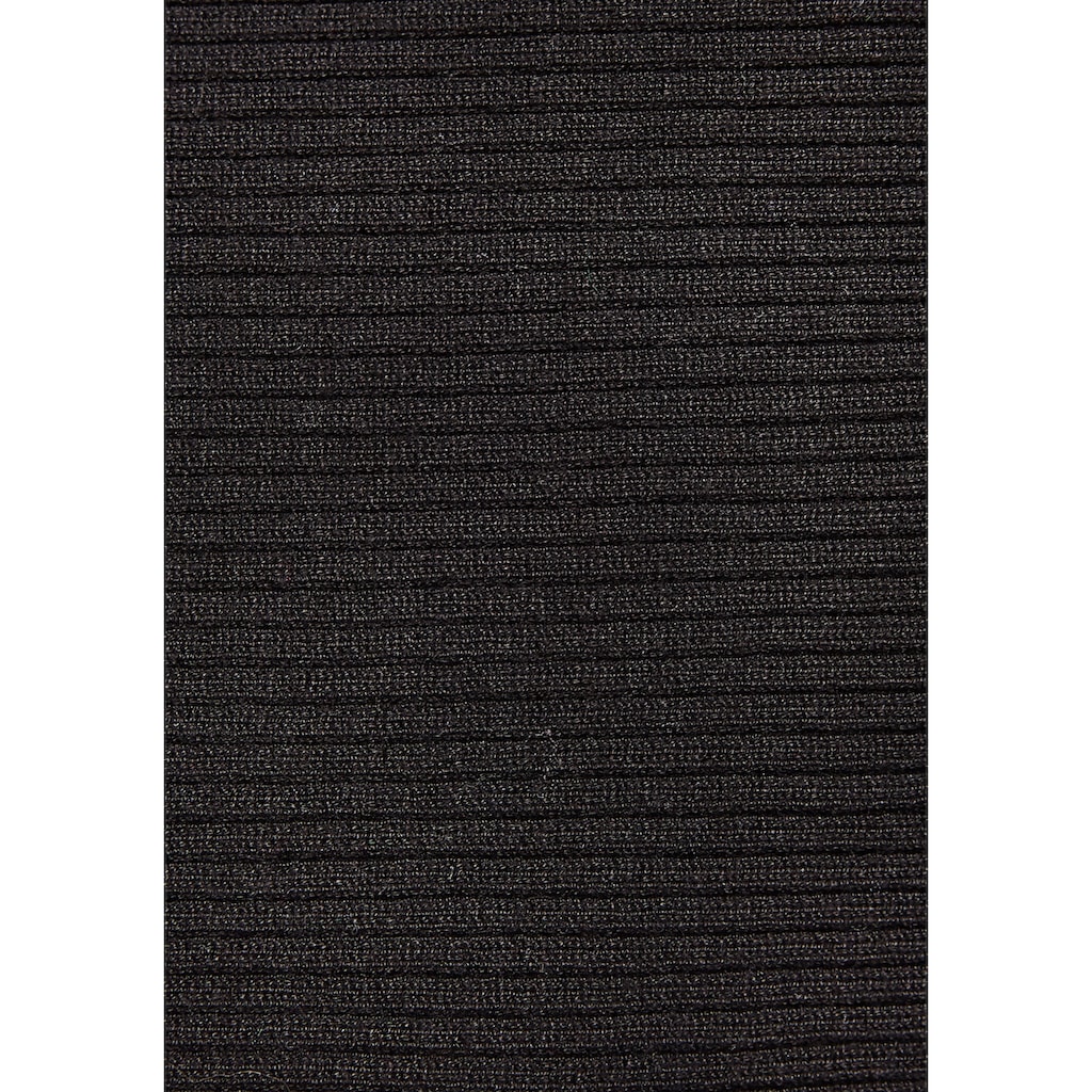 Vivance Strickpullover, mit U-Boot-Ausschnitt, Fledermausärmel, Streifenoptik, Oversize