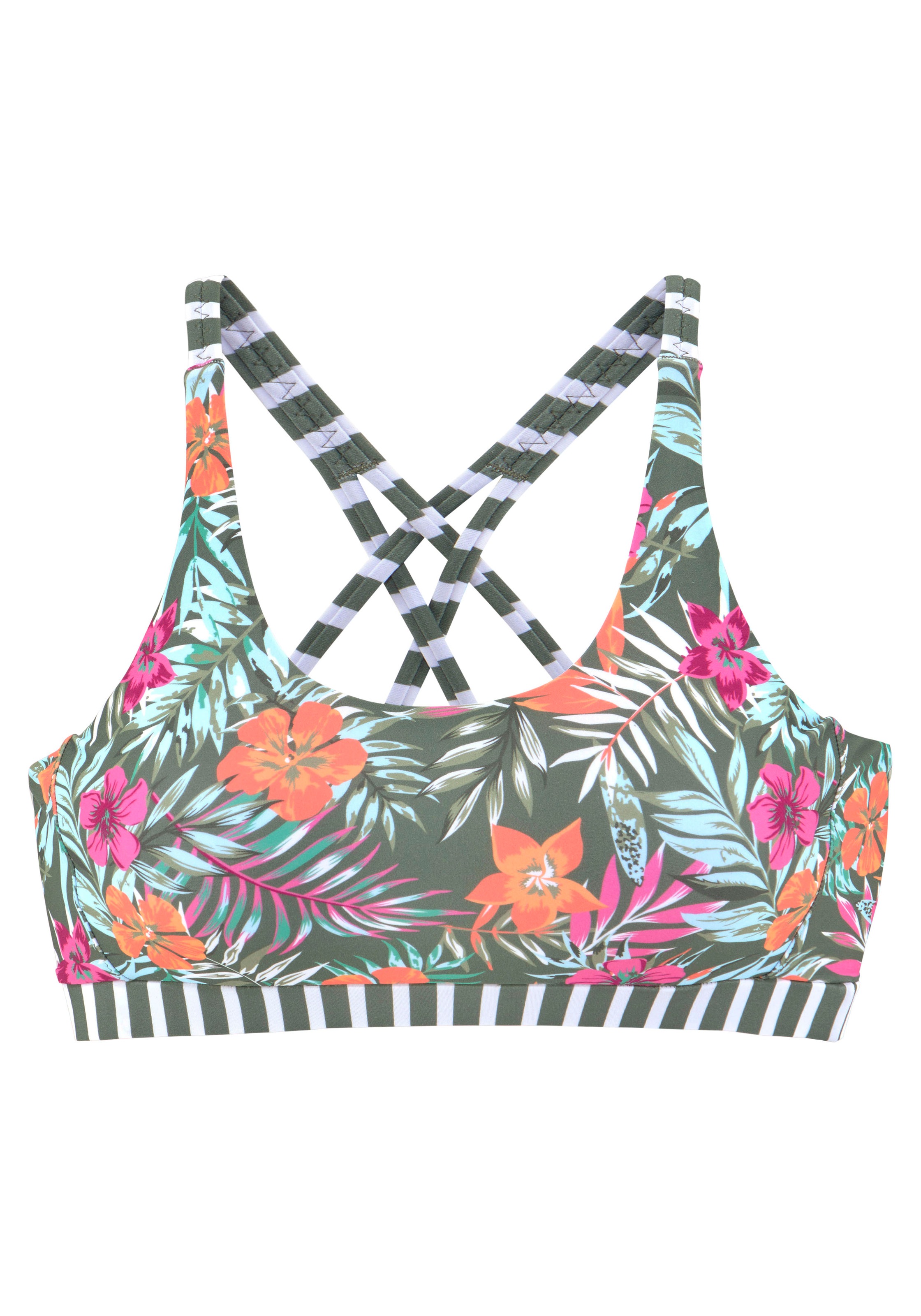 Venice Beach Bustier-Bikini-Top »Summer«, mit gerkreuzten Trägern