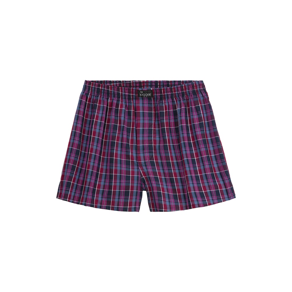 le jogger® Webboxer, (Packung, 3 St.), aus reiner Baumwolle