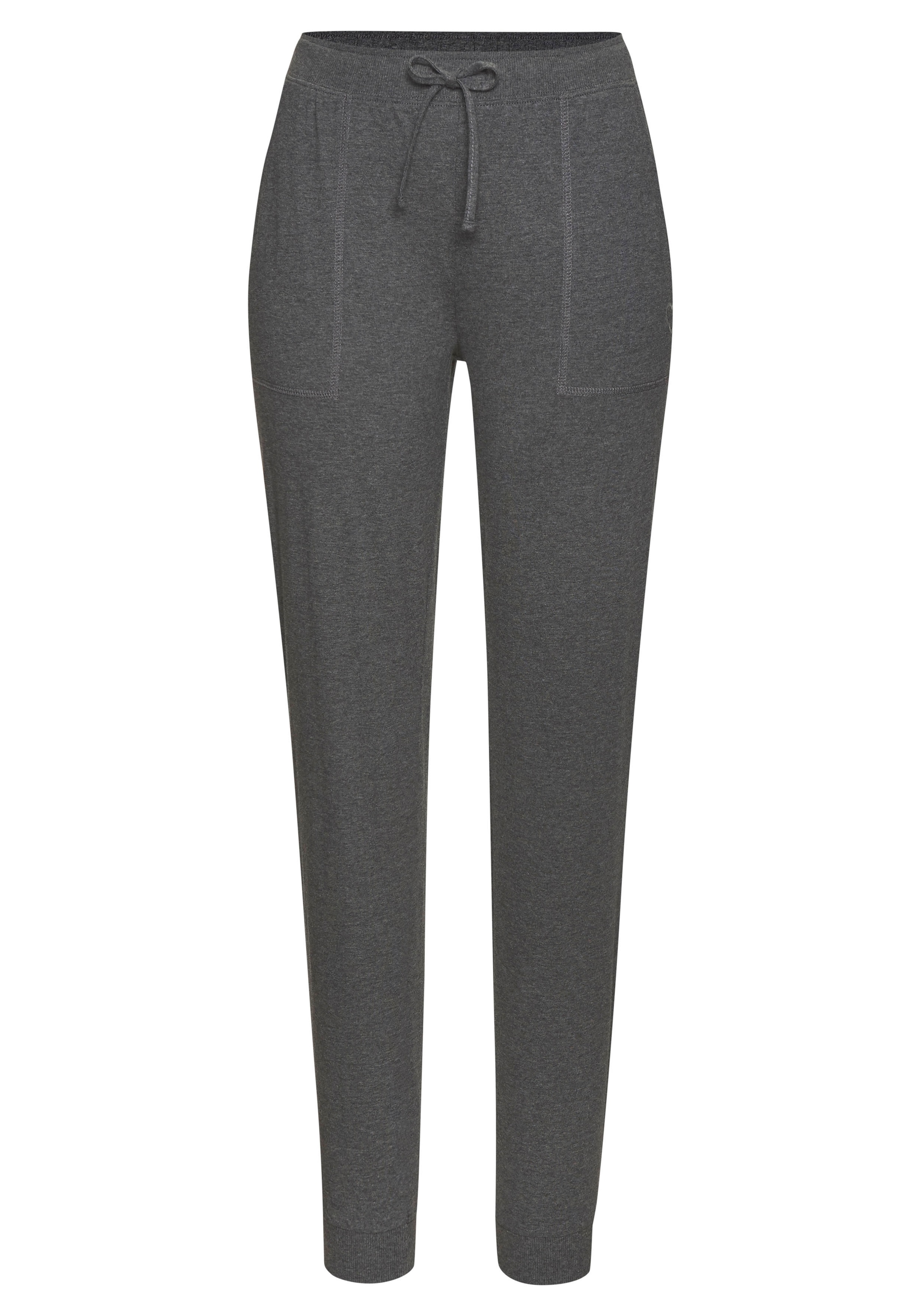 Vivance Dreams Pyjama, (2 tlg.), mit schönem Melangeeffekt