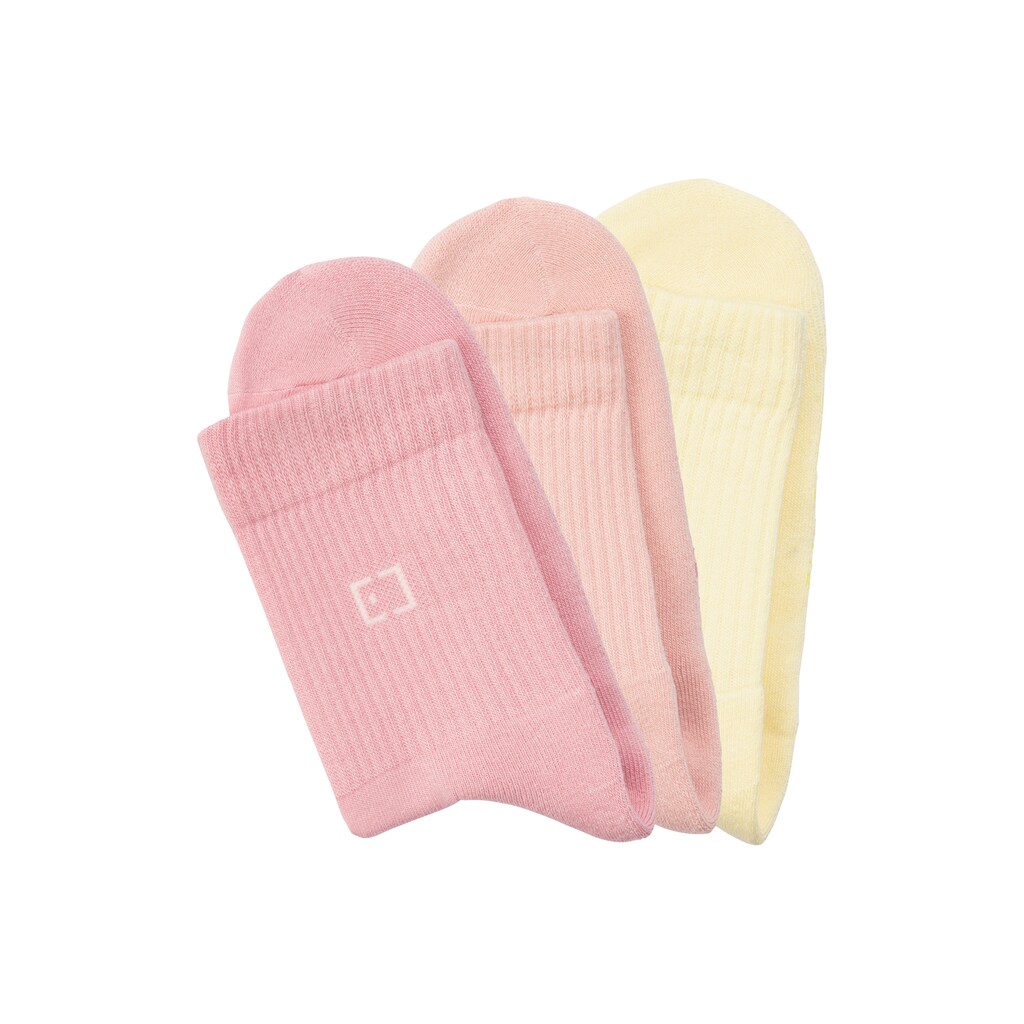 Elbsand Socken, (Packung, 3 Paar), mit Frottee und eingestricktem Markenlogo