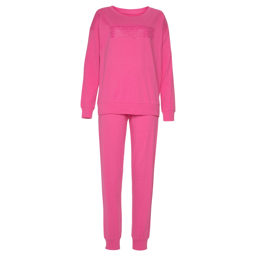 KangaROOS Pyjama, (2 tlg.), mit Slogan-Frontdruck