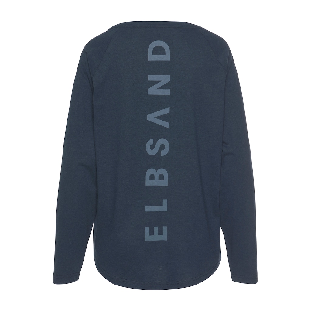 Elbsand Longsleeve »Tinna«, mit Logodruck hinten, Langarmshirt aus Baumwoll-Mix, sportlich-casual