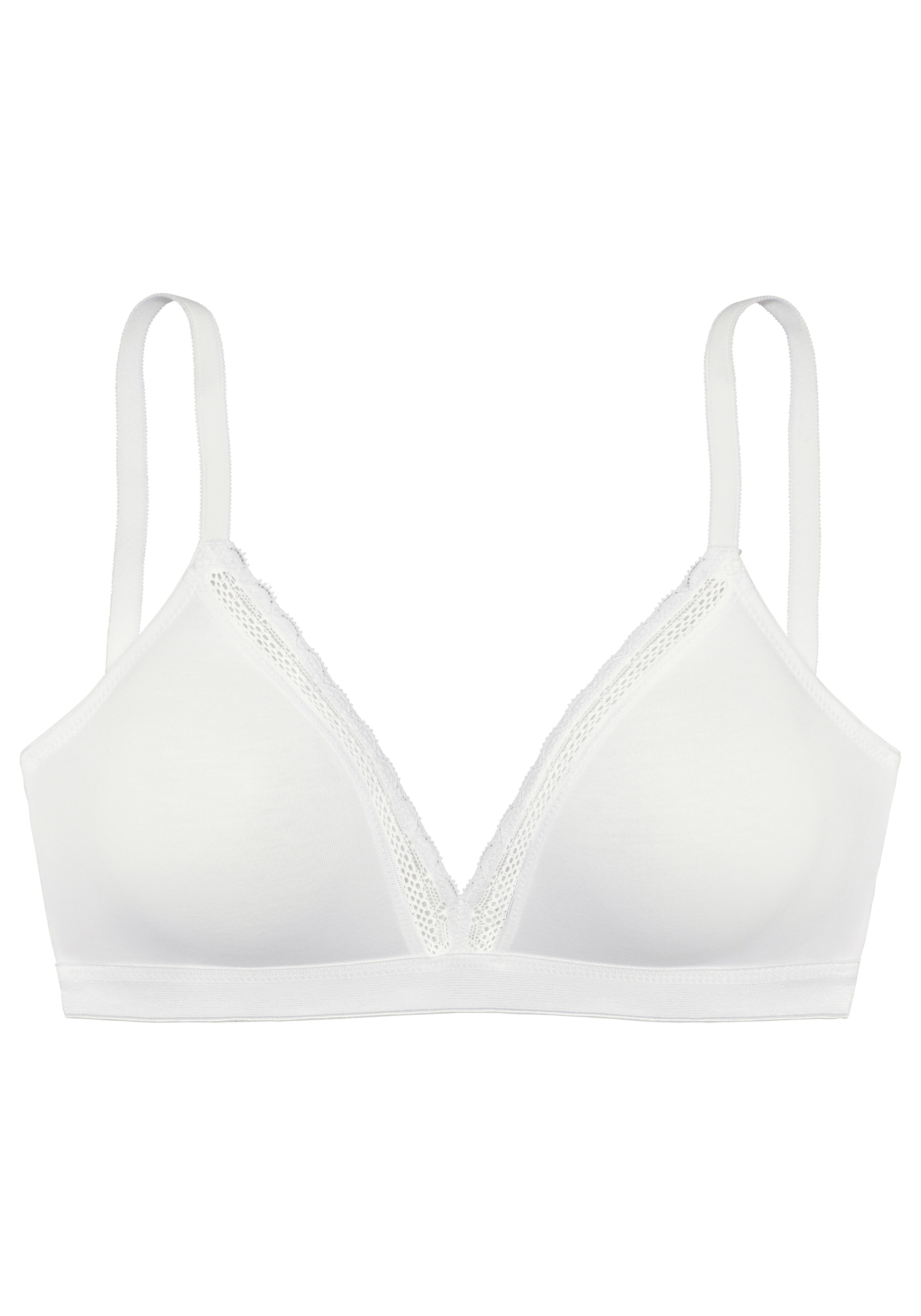 Vivance Bralette-BH ohne Bügel, aus weicher Baumwollqualität, bequemer BH