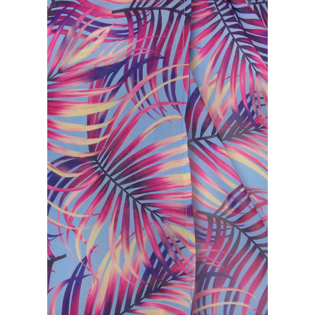 LASCANA Strandrock, mit Palmendruck, Cover-Up, Strandmode