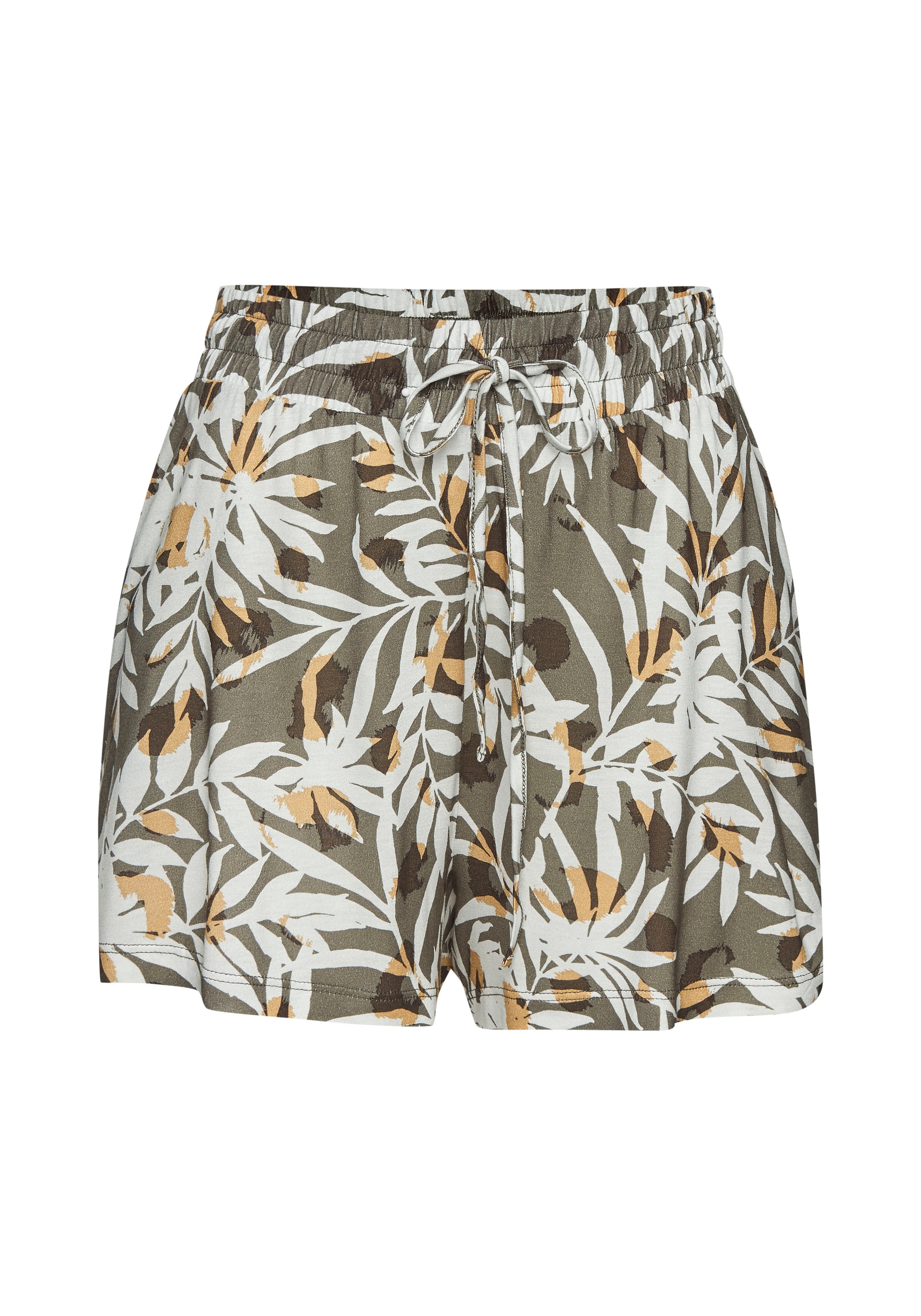 Vivance Shorts "aus luftigem Viskosejersey" mit Alloverdruck, kurze Strandshorts mit Taschen, Sommerhose