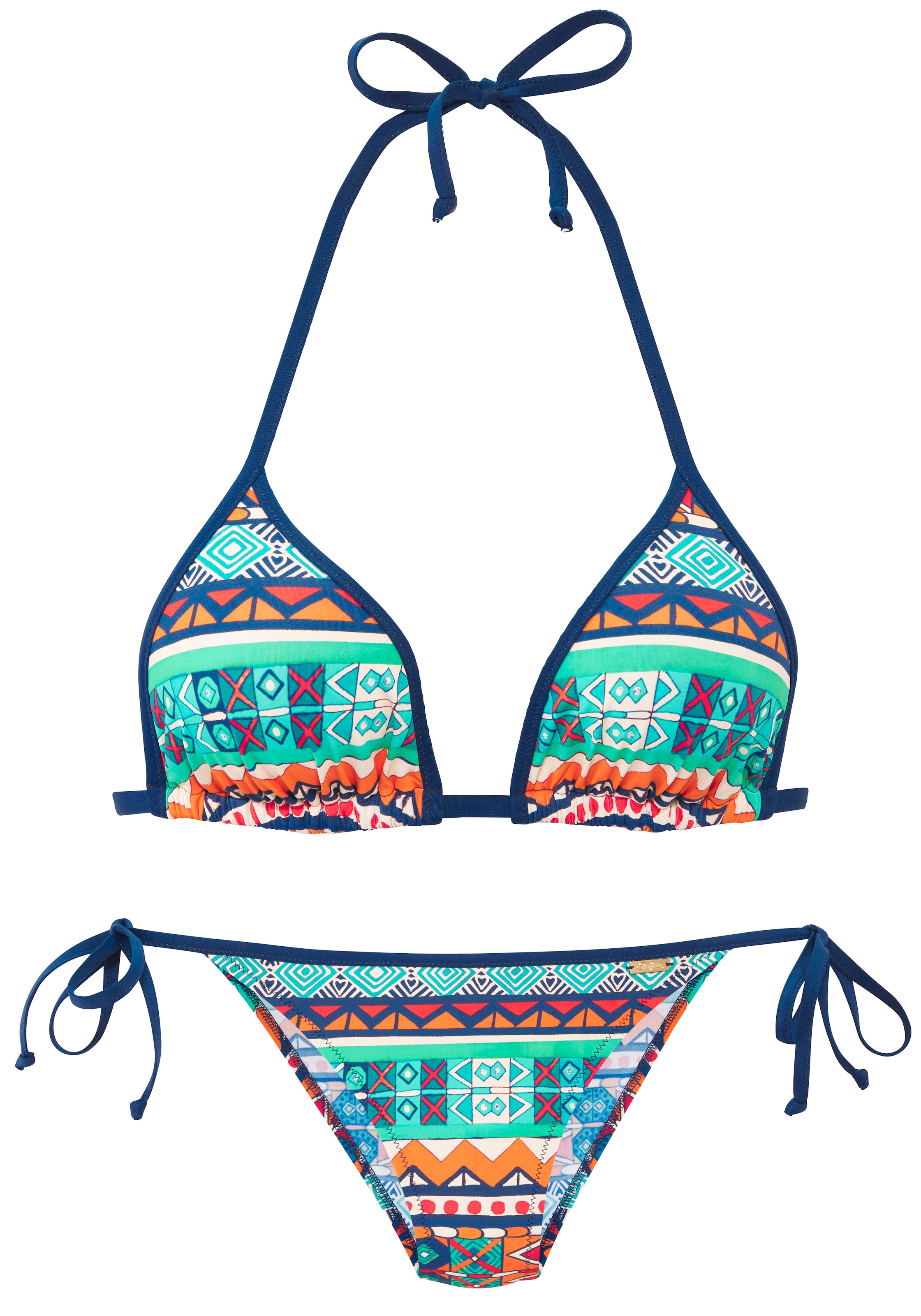 Buffalo Triangel-Bikini mit farbenfrohen Design