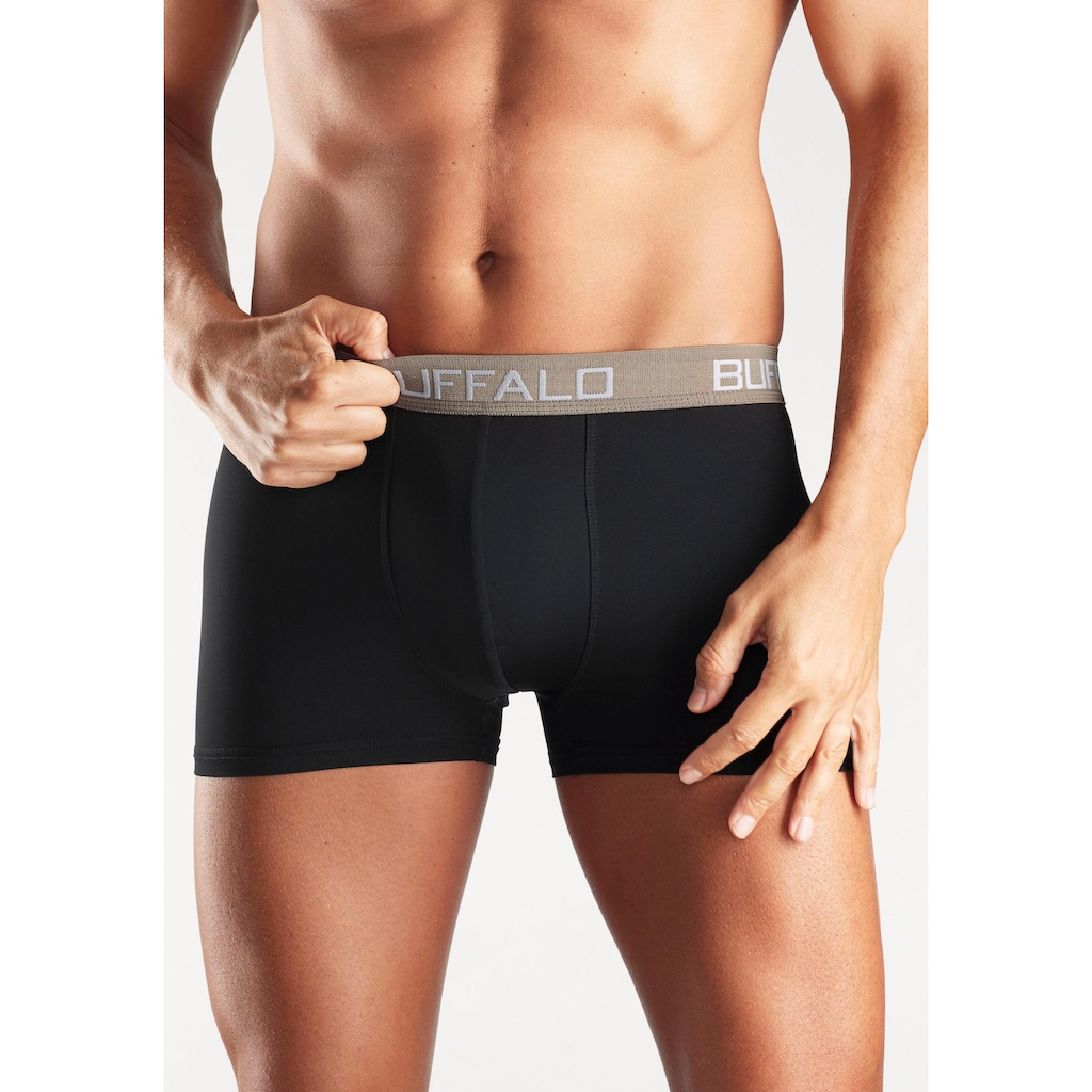 Buffalo Boxer »Boxershorts für Herren«, (Packung, 4 St.), aus Baumwoll-Mix