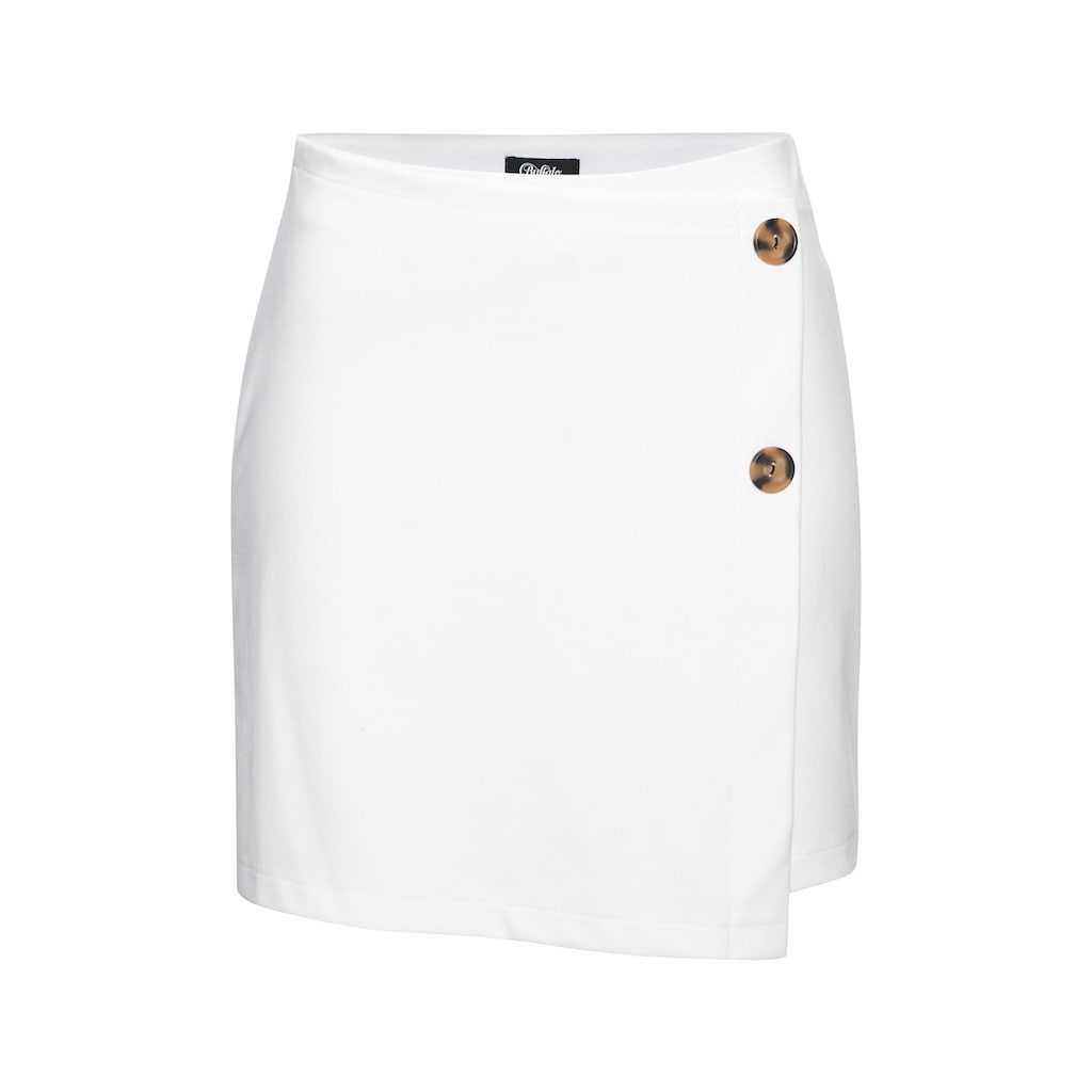 Buffalo Hosenrock, in Wickeloptik mit Zierknöpfen, Skort, casual-chic, elegant