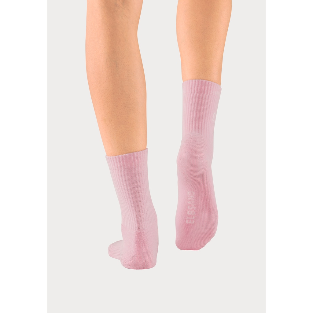 Elbsand Socken, (Packung, 3 Paar), mit Frottee und eingestricktem Markenlogo