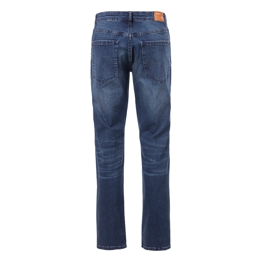 John Devin 5-Pocket-Jeans »Straight-fit Jeans«, aus elastischer Denim-Qualität