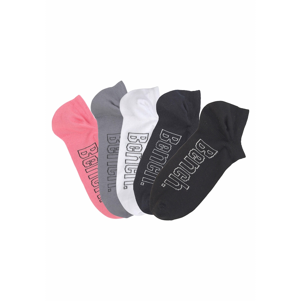 Bench. Sneakersocken, (Packung, 5 Paar), für modische Sneaker-Schuhe