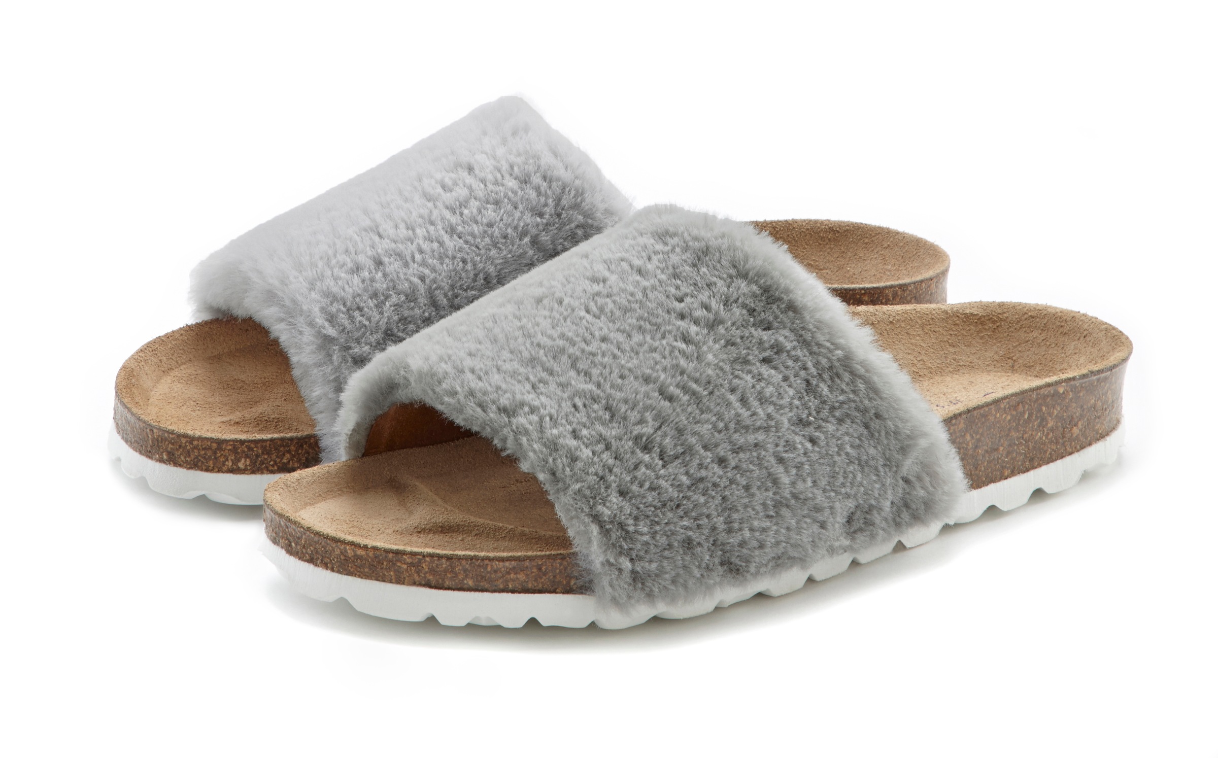 LASCANA Hausschuh »Pantolette,« Mule, Sandale, offener Schuh, Korkfussbett, Pantoffel