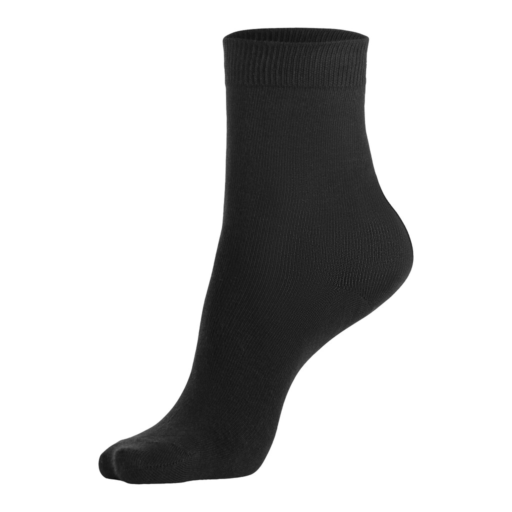 LASCANA Basicsocken, (Packung, 7 Paar), in bunten Melange-Farben