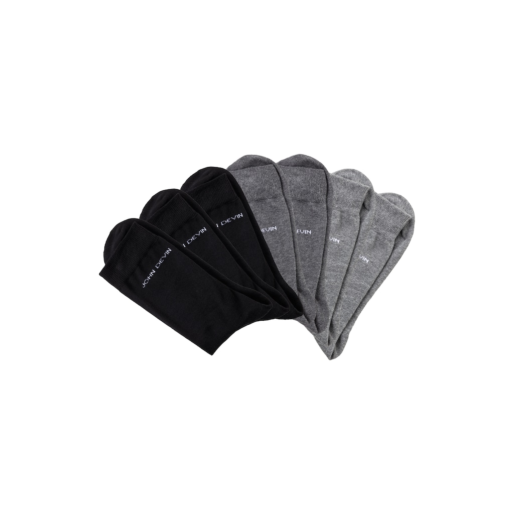 John Devin Basicsocken, (Packung, 7 Paar), für jeden Tag