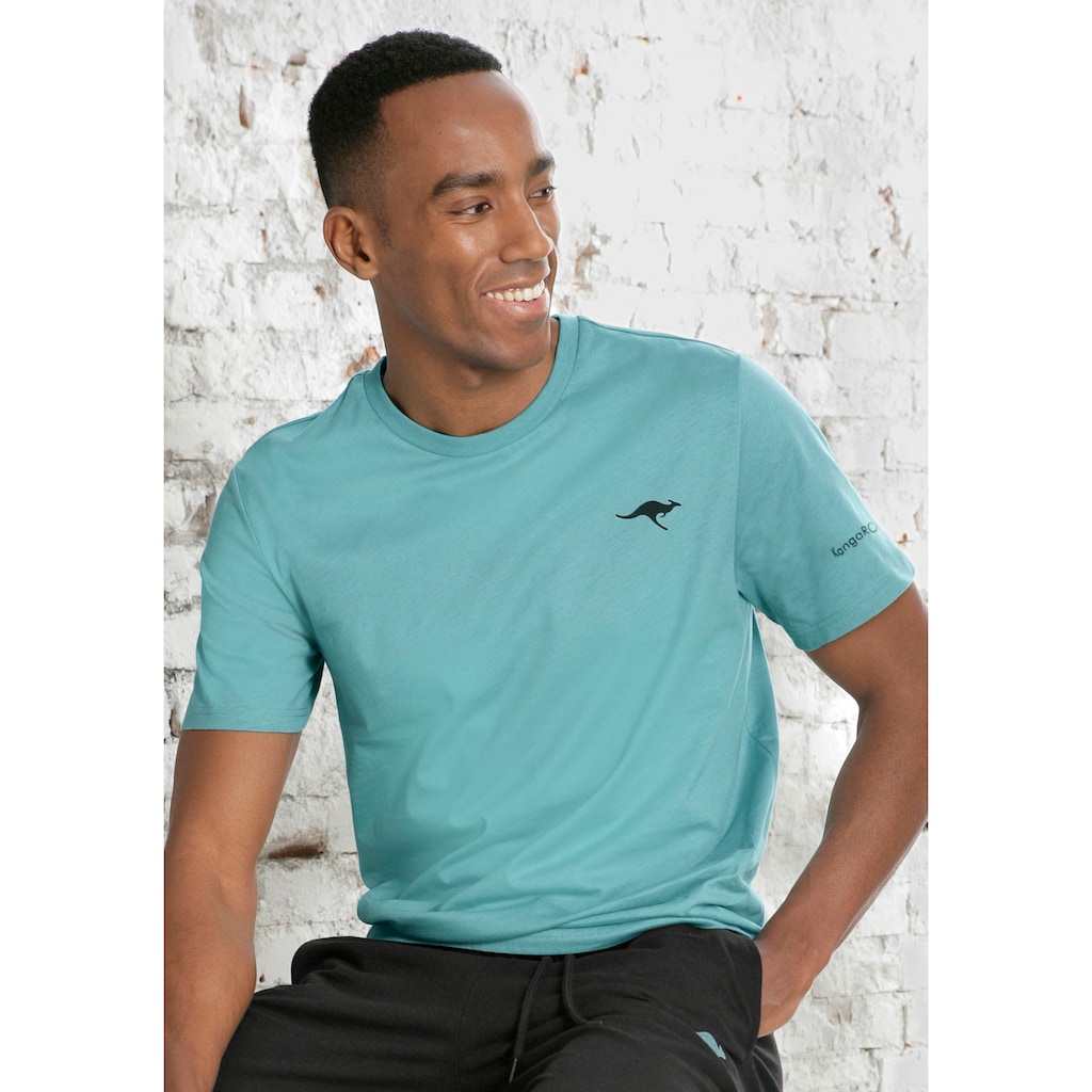 KangaROOS T-Shirt, (2er-Pack), mit KangaROOS Print auf der Brust