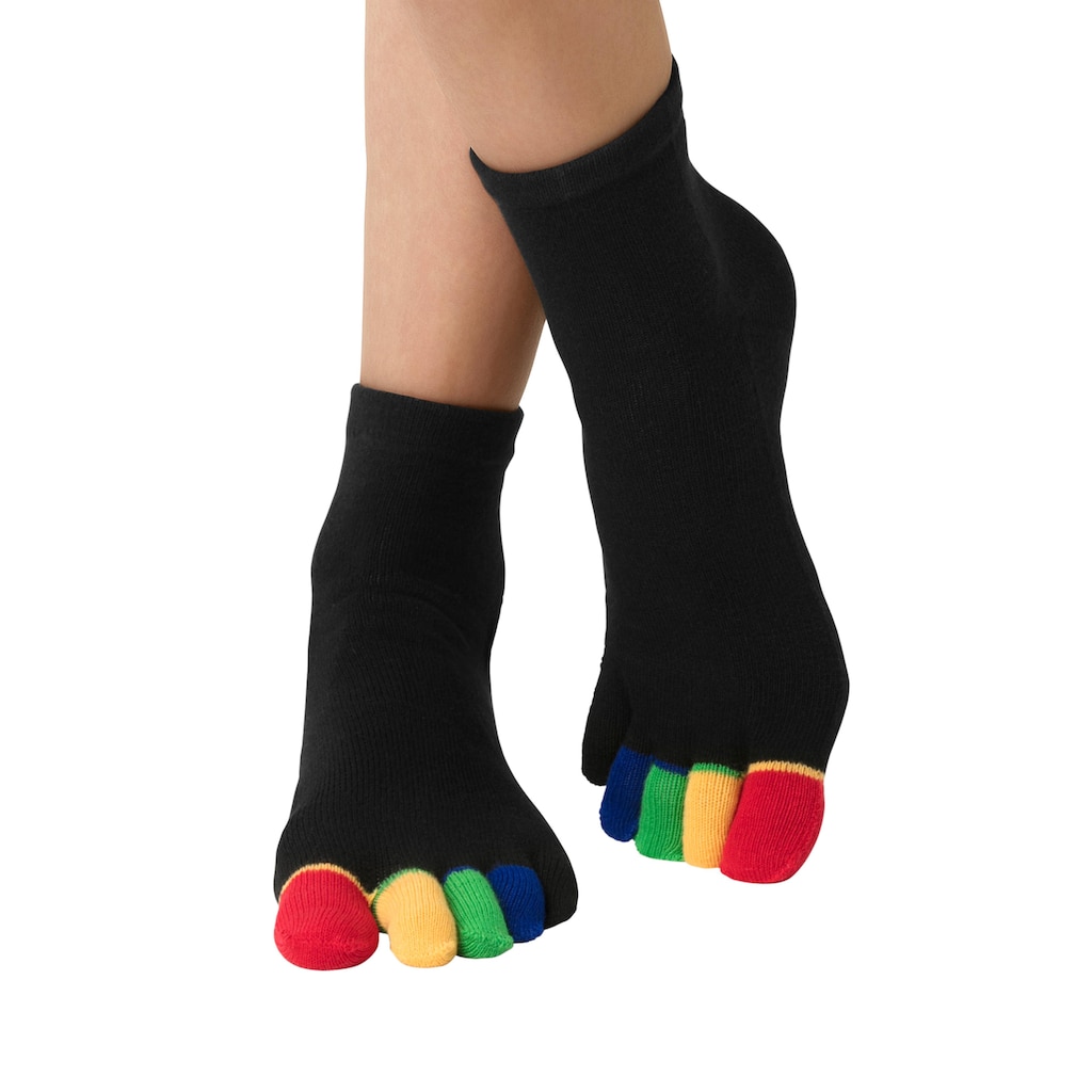H.I.S Zehensocken, (Packung), im Streifenmuster weich und atmungsaktiv