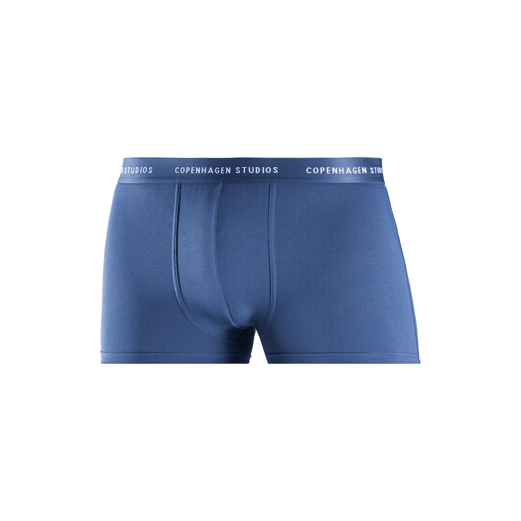 Copenhagen Studios Boxer »Boxershorts für Herren«, (3 St.), mit farbigem Logo-Bund