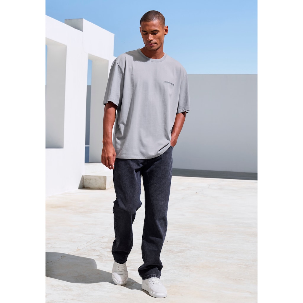 Copenhagen Studios T-Shirt »mit hochwertiger Logostickerei«, Loose-fit, Oversize-Shirt aus heavy Bio-Baumwoll-Qualität