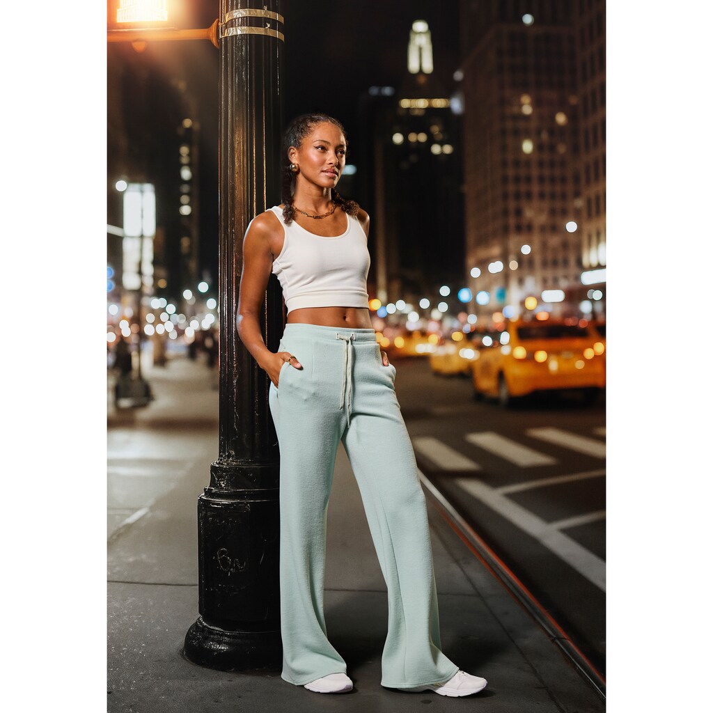 French Connection Loungepants, in gerippter Strickoptik