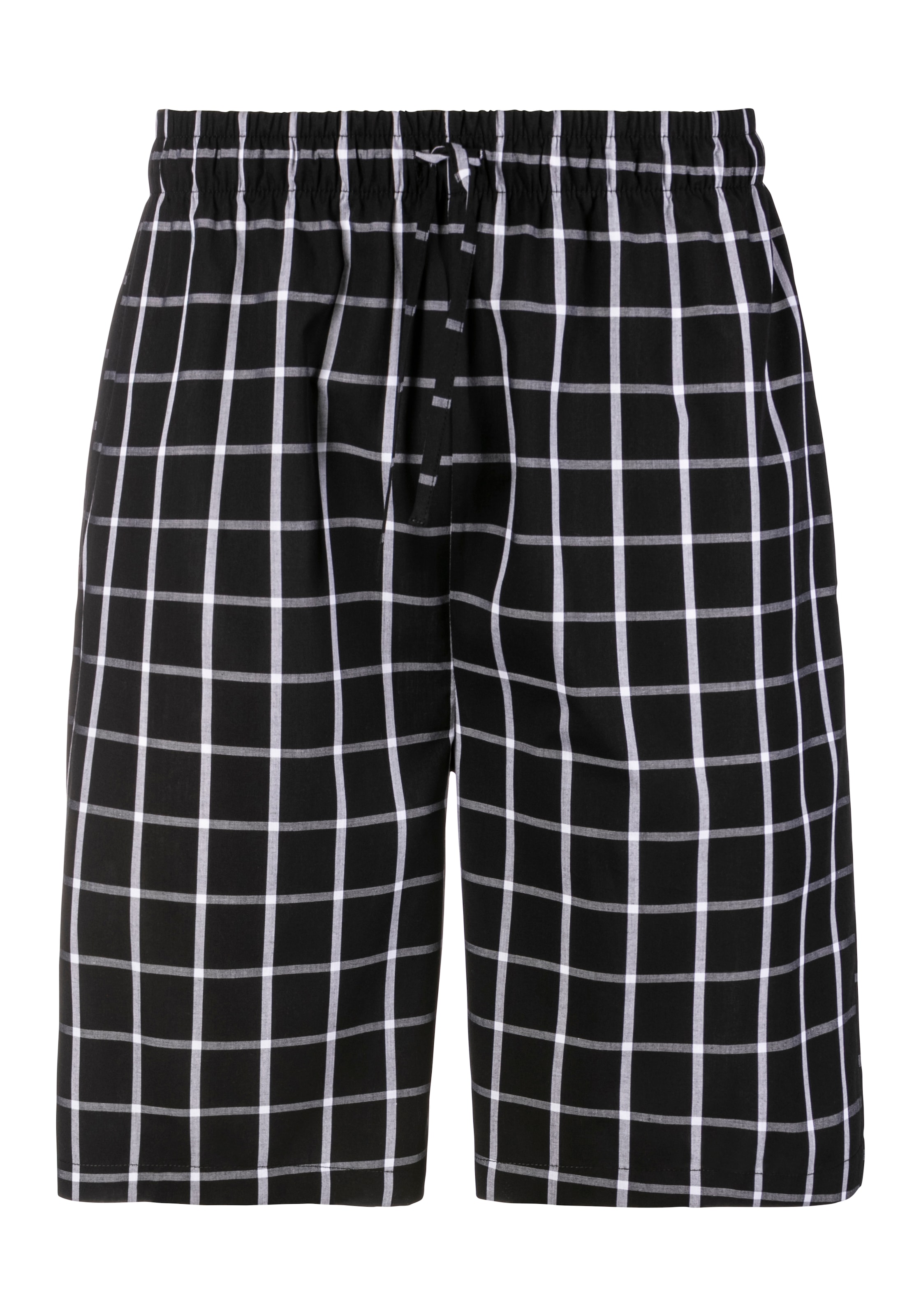 AUTHENTIC LE JOGGER Pyjama, (2 tlg., 1 Stück), Schlafanzug mit karierter Webhose