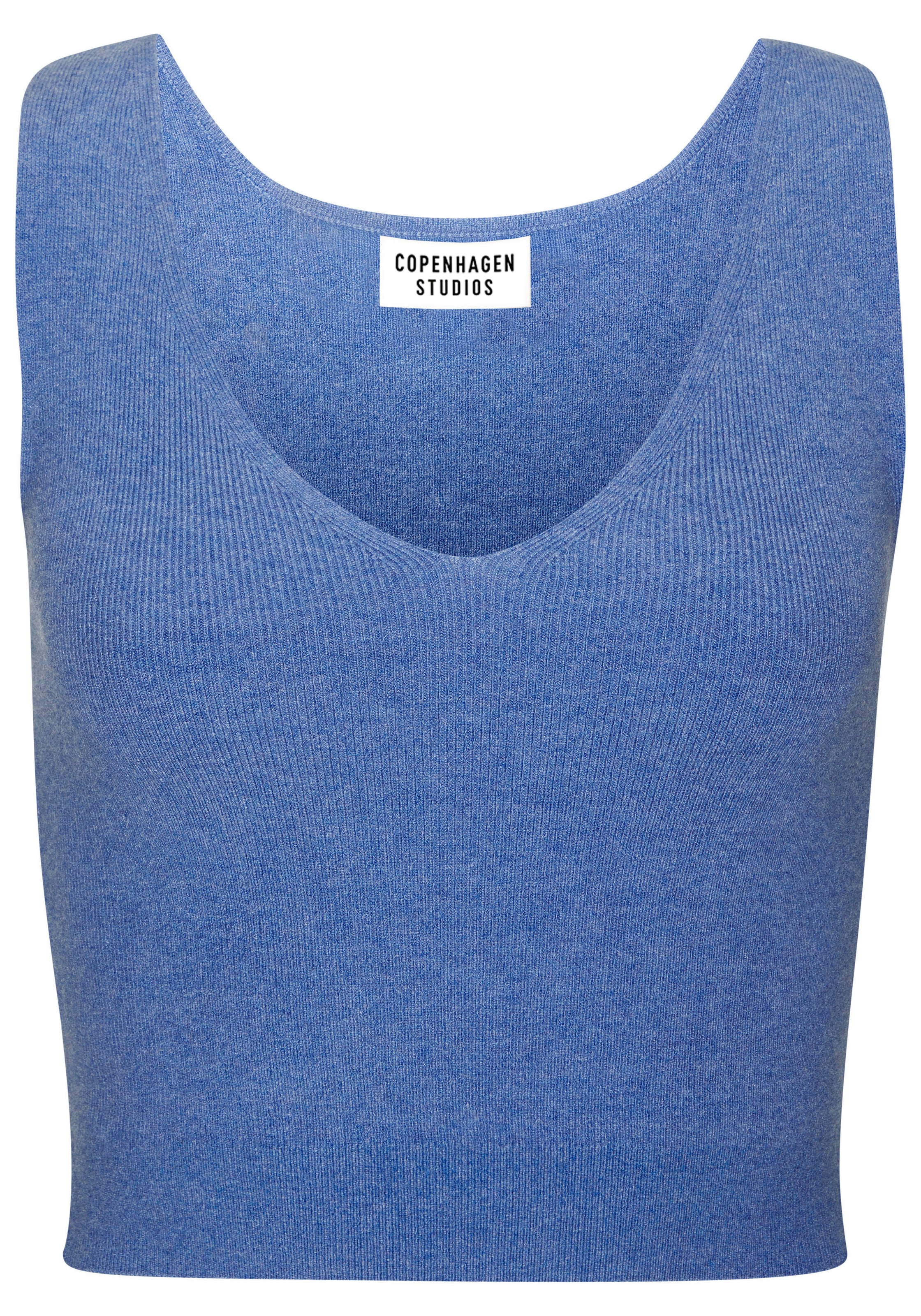 Copenhagen Studios Stricktop, aus hochwertigem Rippstrick, Loungewear