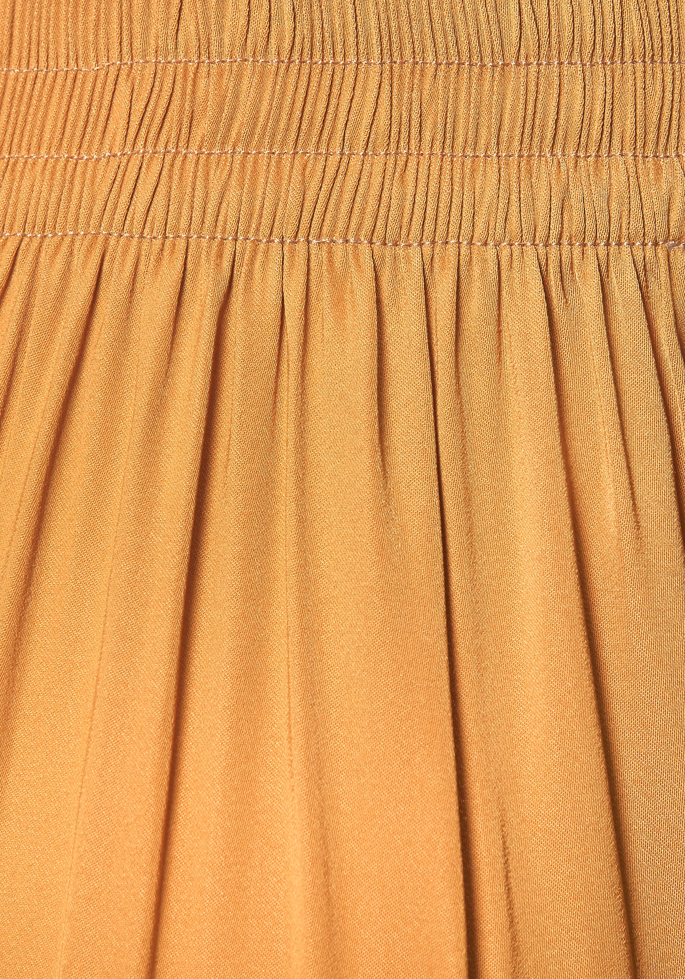 LASCANA Webhose, aus leichter Satinqualität, weite Palazzohose mit Taschen, Stoffhose