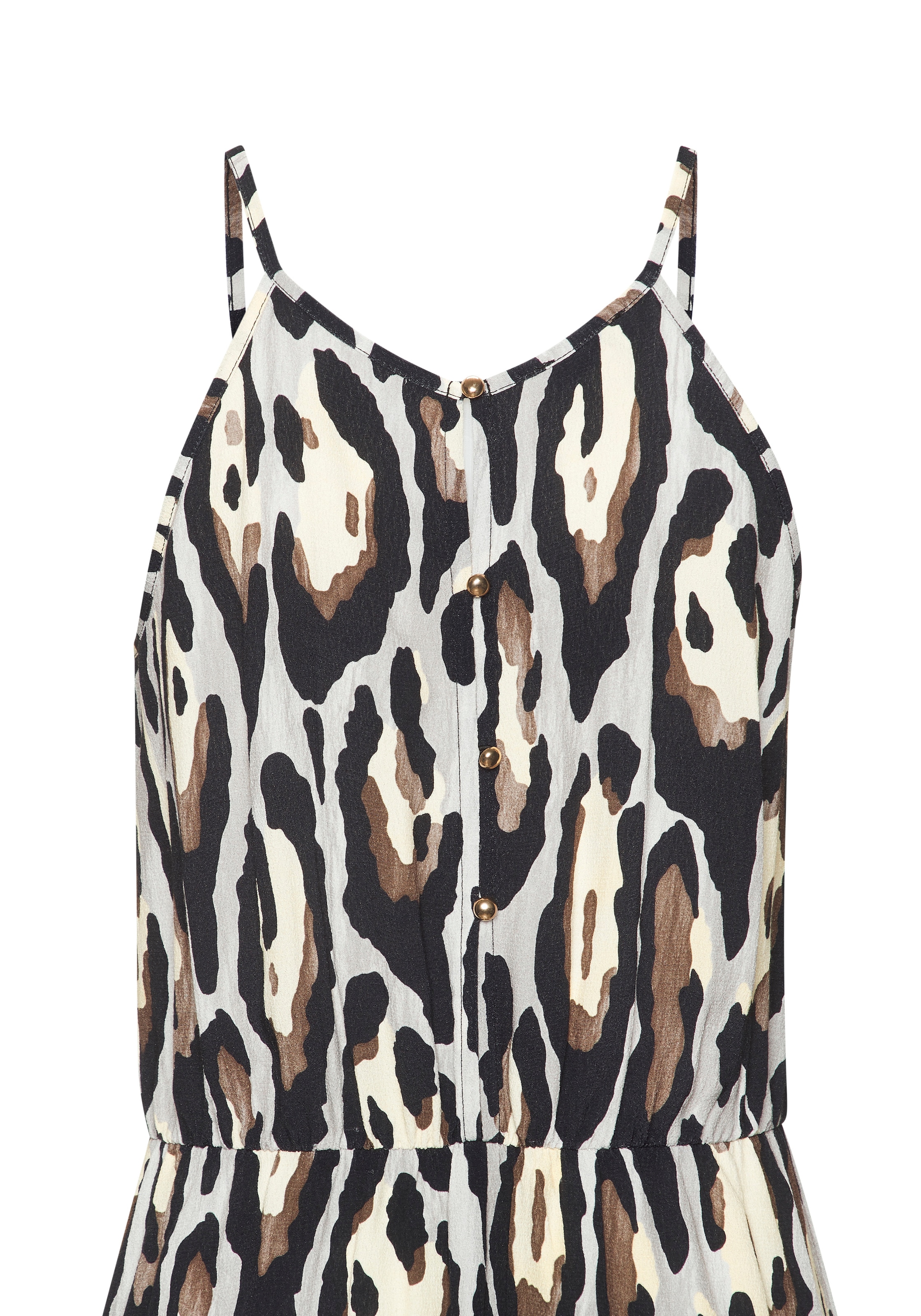 LASCANA Maxi robe aus gewebter Viskose im Alloverprint, luftiges Sommerkleid