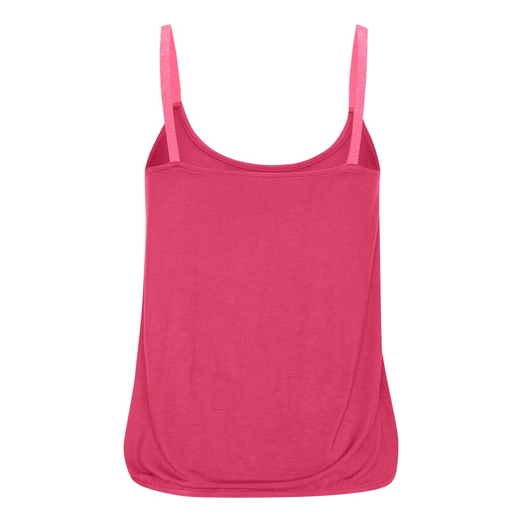 Vivance Trägertop »mit elastischen Glitzerträgern«, (2er-Pack), aus weichem Viskose-Stretch