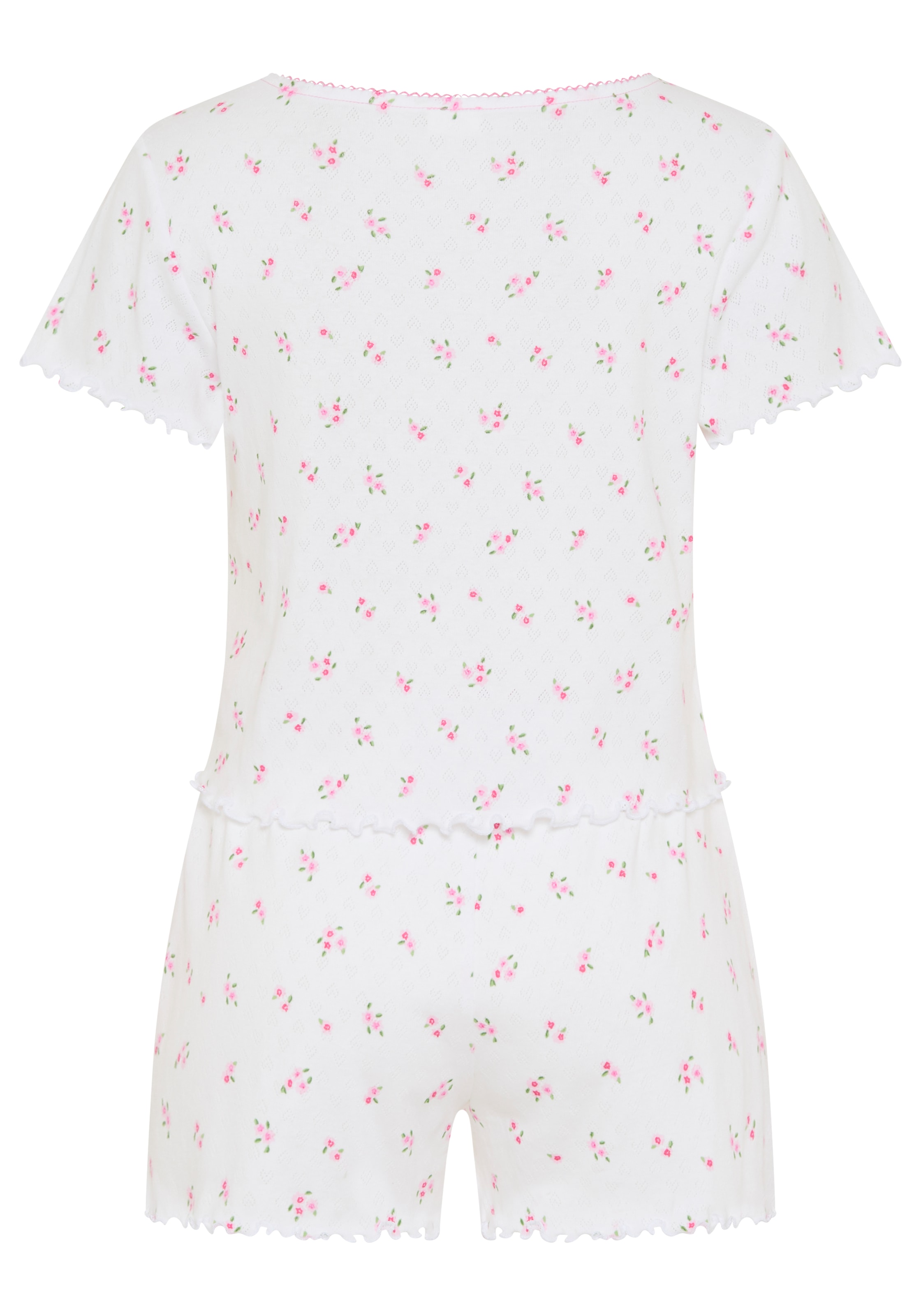 LSCN by LASCANA Shorty 2 mit Babylock Saum