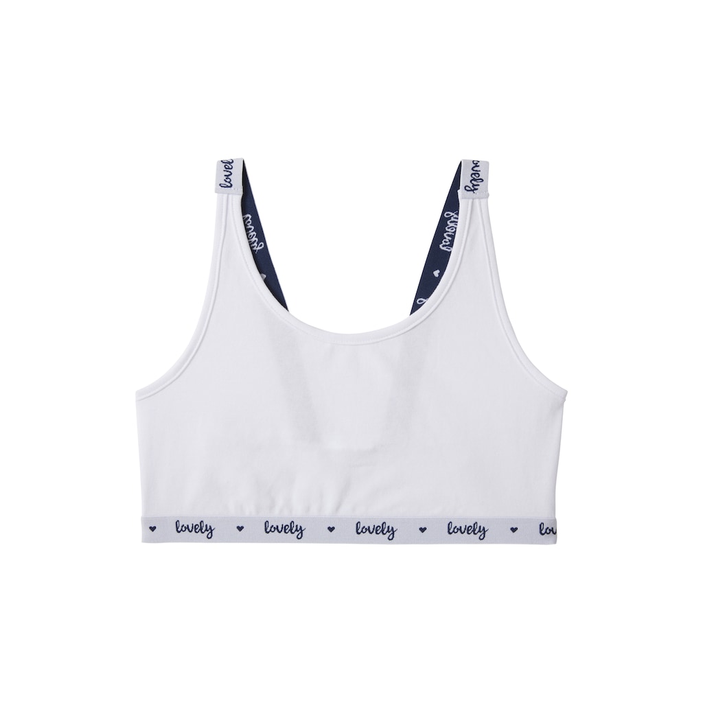 Buffalo Bustier, mit bedruckten Trägern