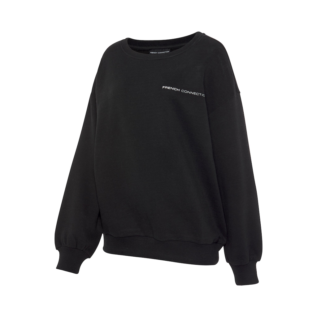 French Connection Sweatshirt, mit Schriftzug auf dem Rücken