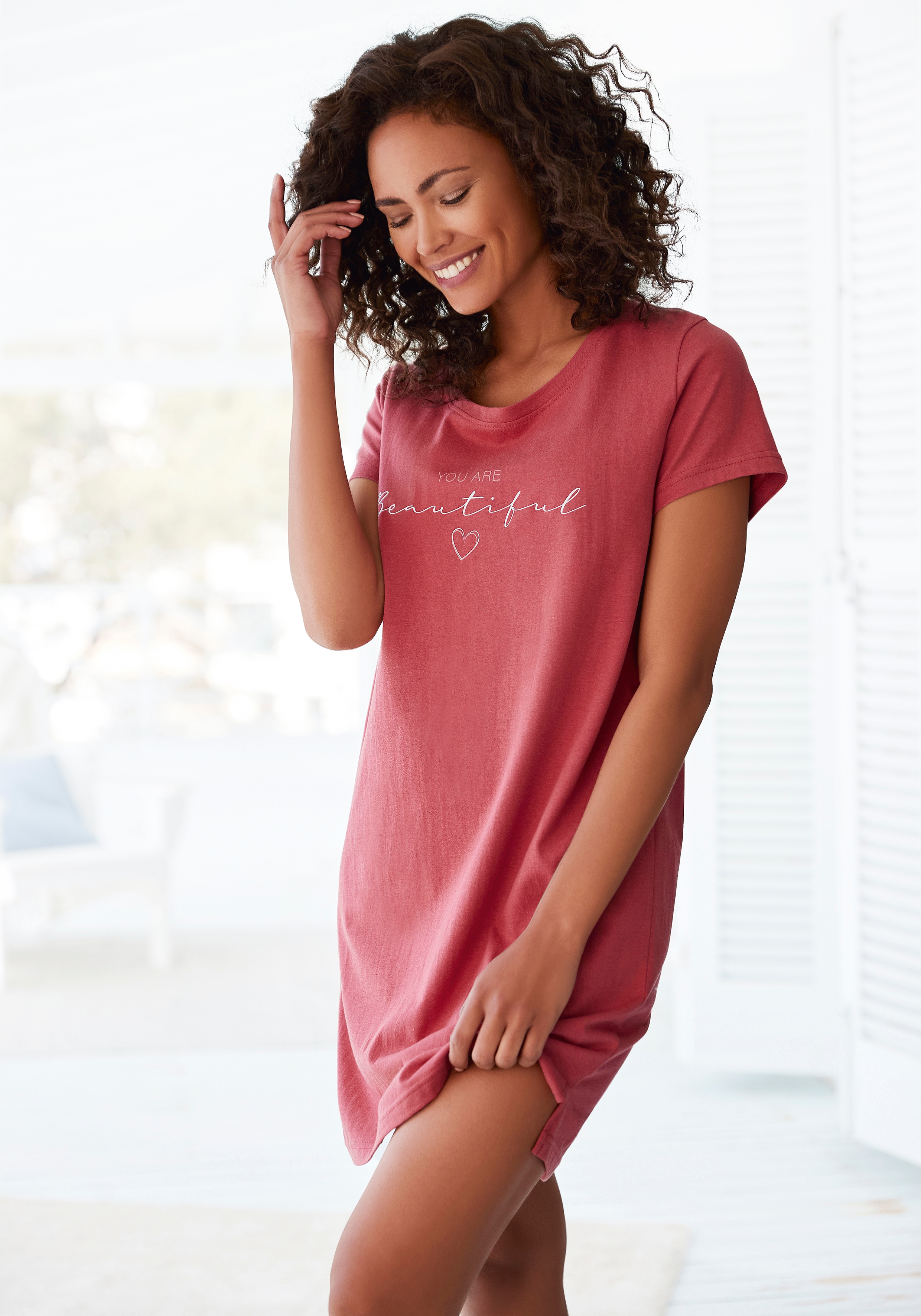 Thumbnail - Vivance Dreams Bigshirt, mit Frontdruck