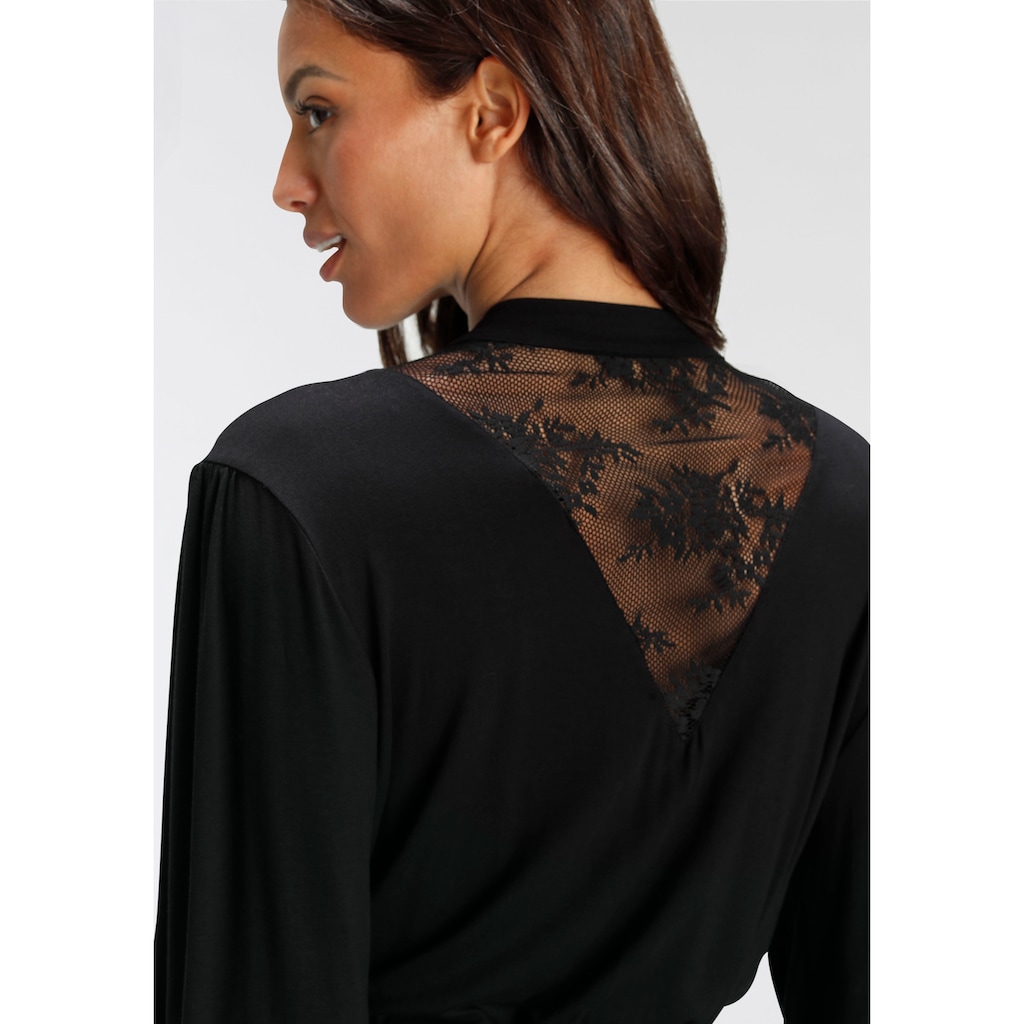 Bruno Banani Kimono, mit schönen Spitzendetails