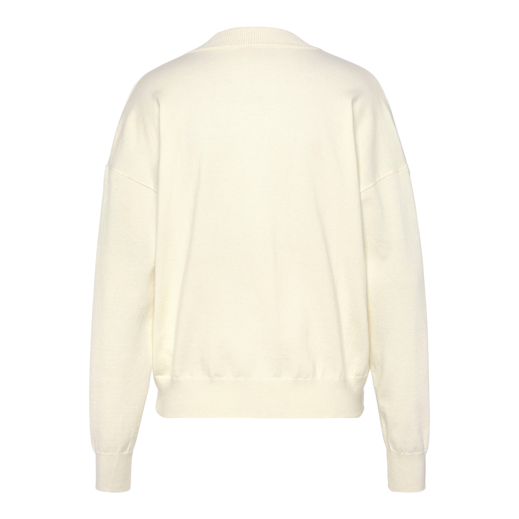 LASCANA Strickjacke, in kurzer Form, Loungewear